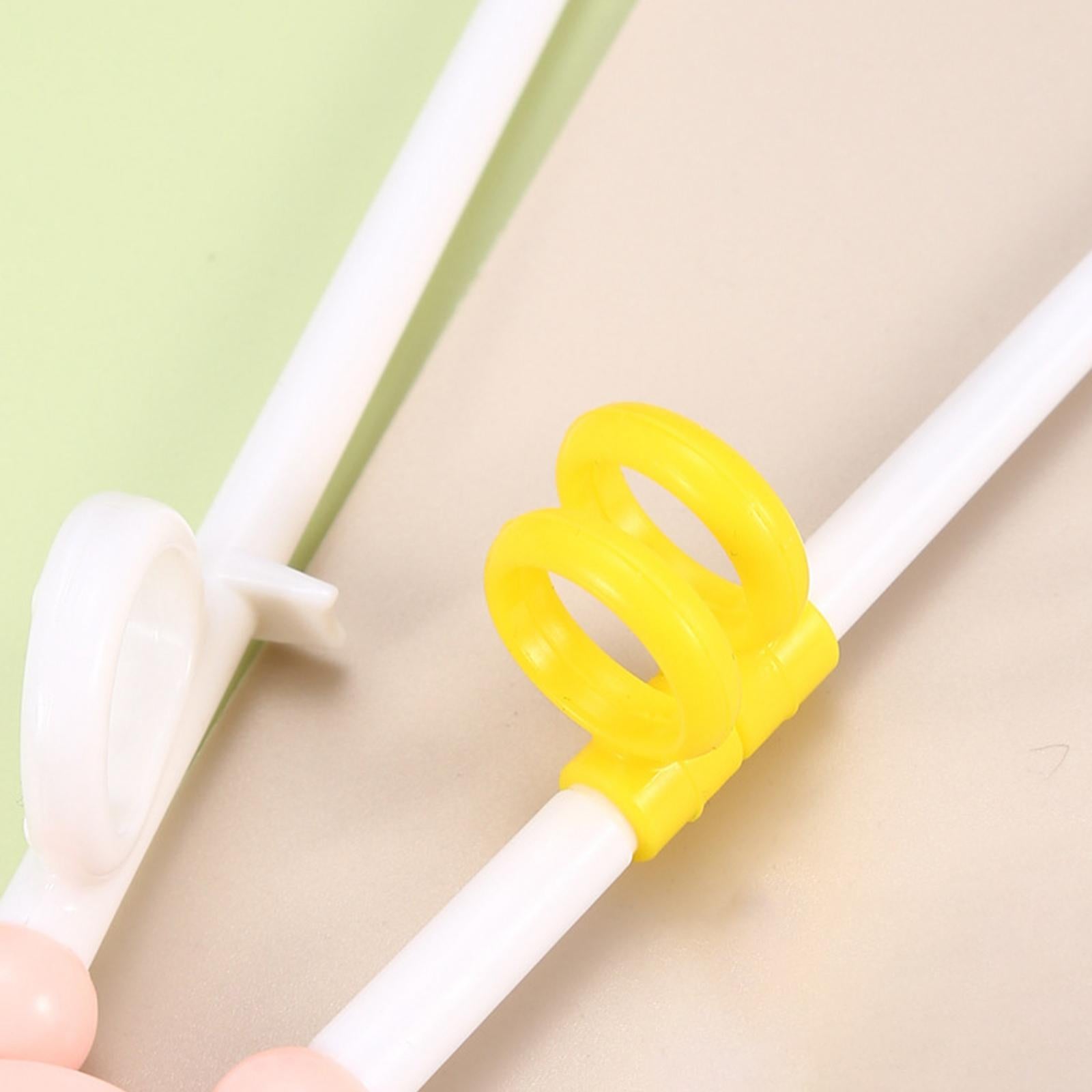 2xChild Eating Training Helper Chopsticks Easy to Use Baby Learn Chopsticks Blue Donut