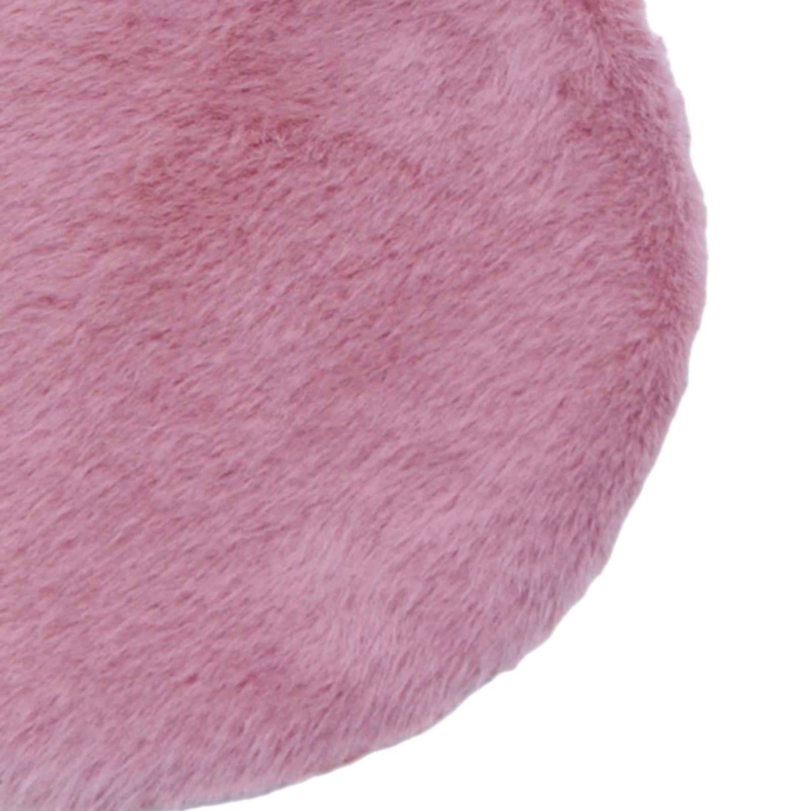 1/12 Simulation Floor Mat Micro Landscape for Bedroom Living Room Decoration Pink Round L