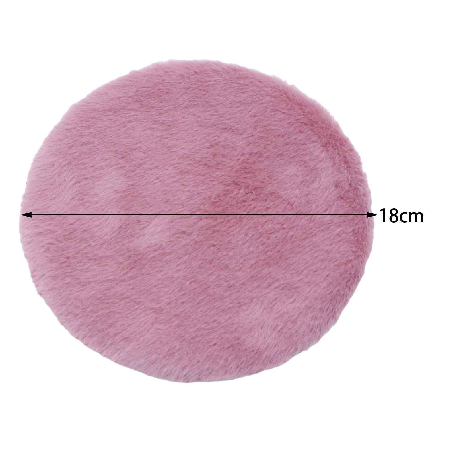 1/12 Simulation Floor Mat Micro Landscape for Bedroom Living Room Decoration Pink Round L