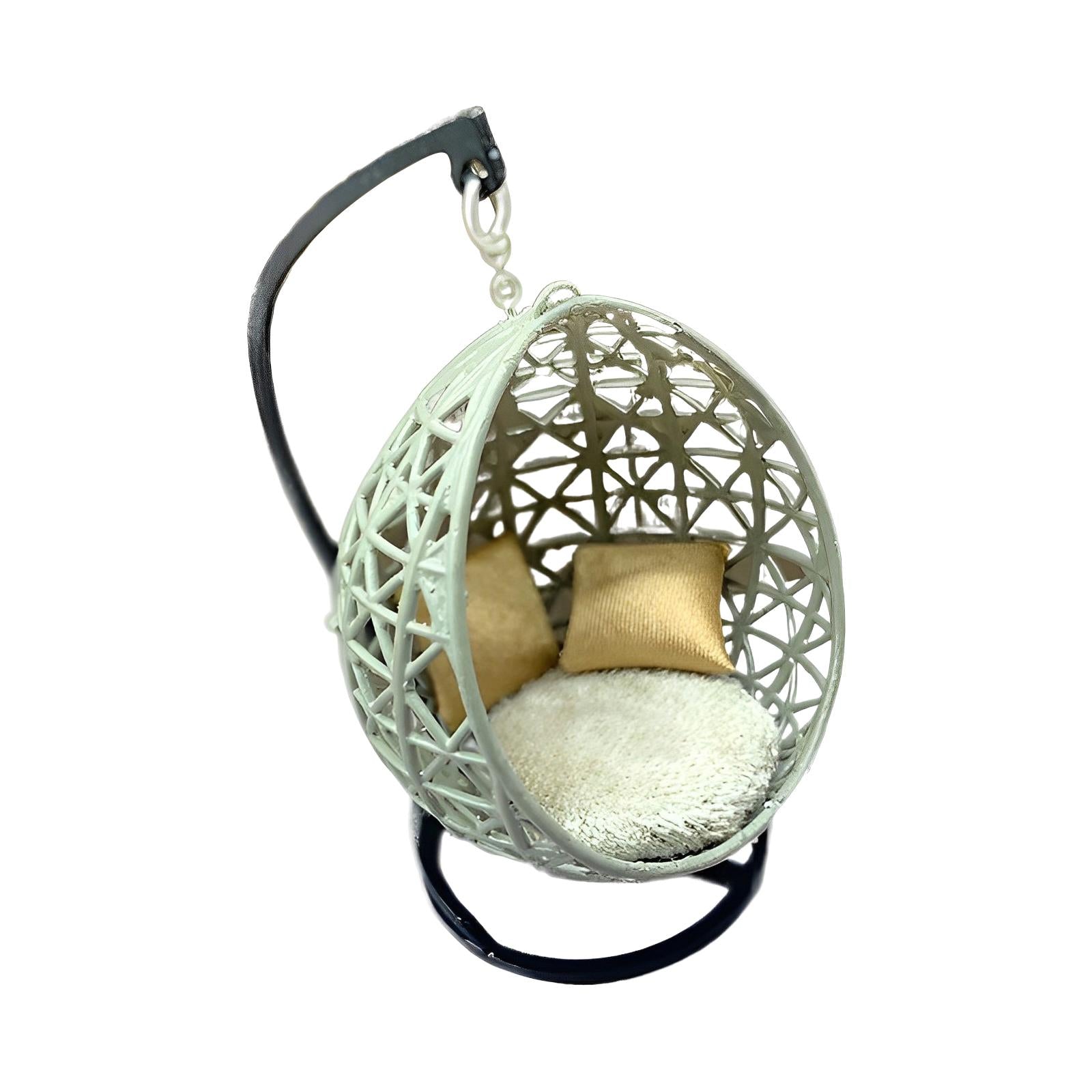 Hanging Chair Model Crafts Toy for Micro Landscape Children's Toys Dollhouse 15 Scale