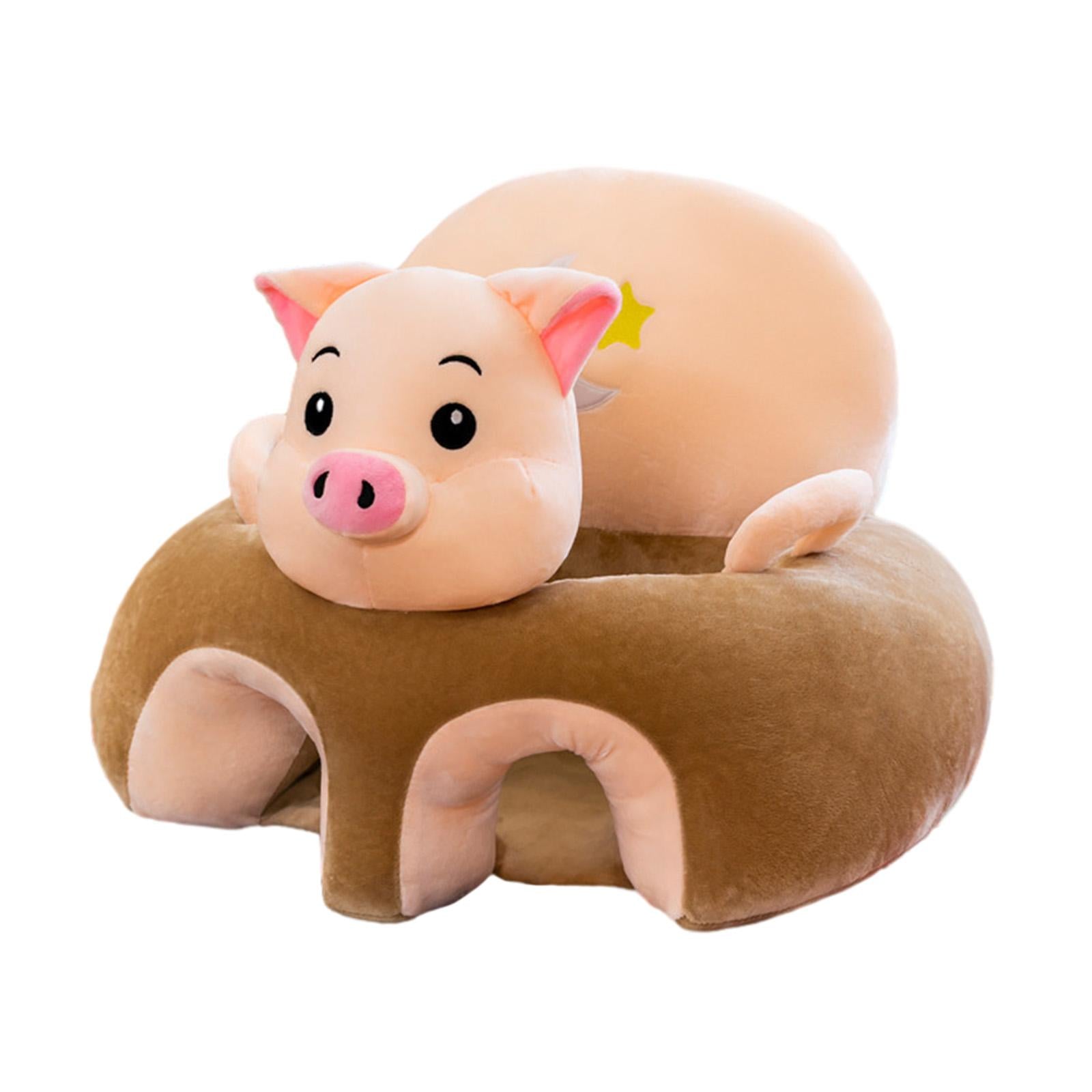 Cartoon Infant Support Seat Soft Learning Sitting Chairs for Boys Infant Gifts Pig