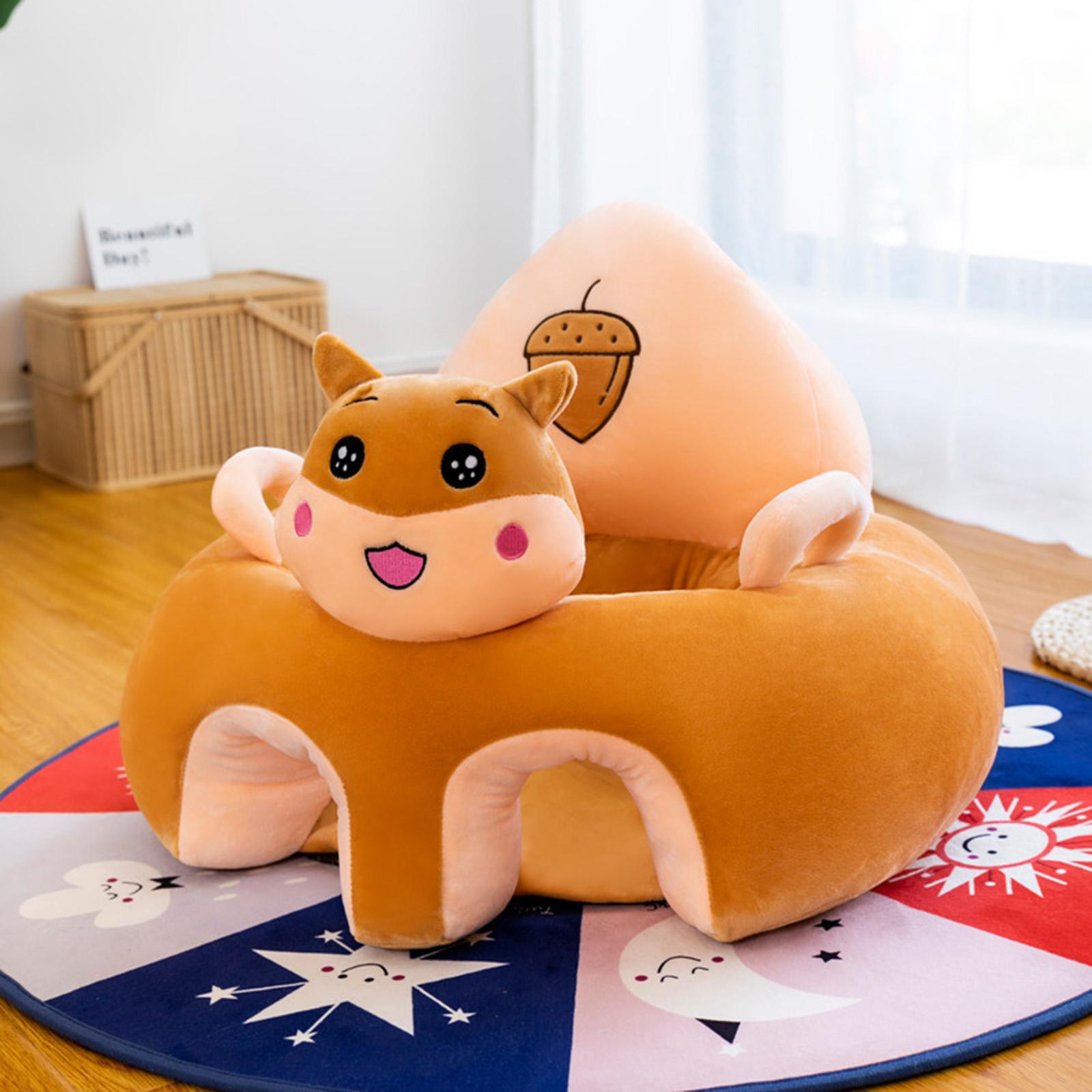 Cartoon Infant Support Seat Soft Learning Sitting Chairs for Boys Infant Gifts Hamster