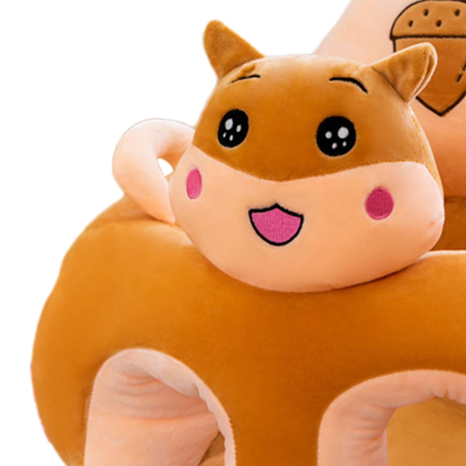 Cartoon Infant Support Seat Soft Learning Sitting Chairs for Boys Infant Gifts Hamster