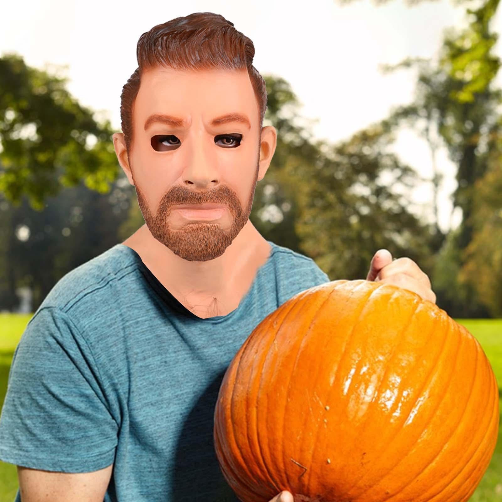 Realistic Old Man Mask Full Head Mask for Fancy Dress Parties Party Theaters Style C