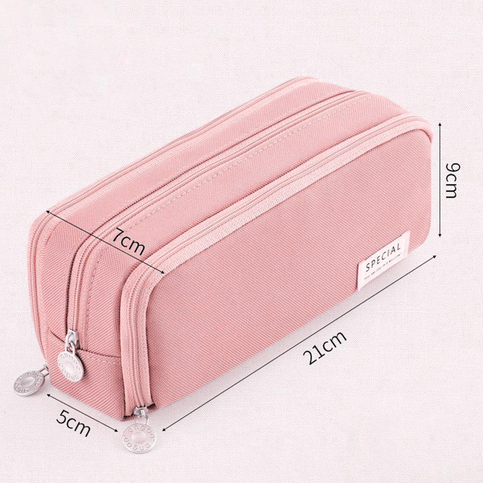 Pen Pouch Children Storage Portable School Kids Pencil Case Gift Pink