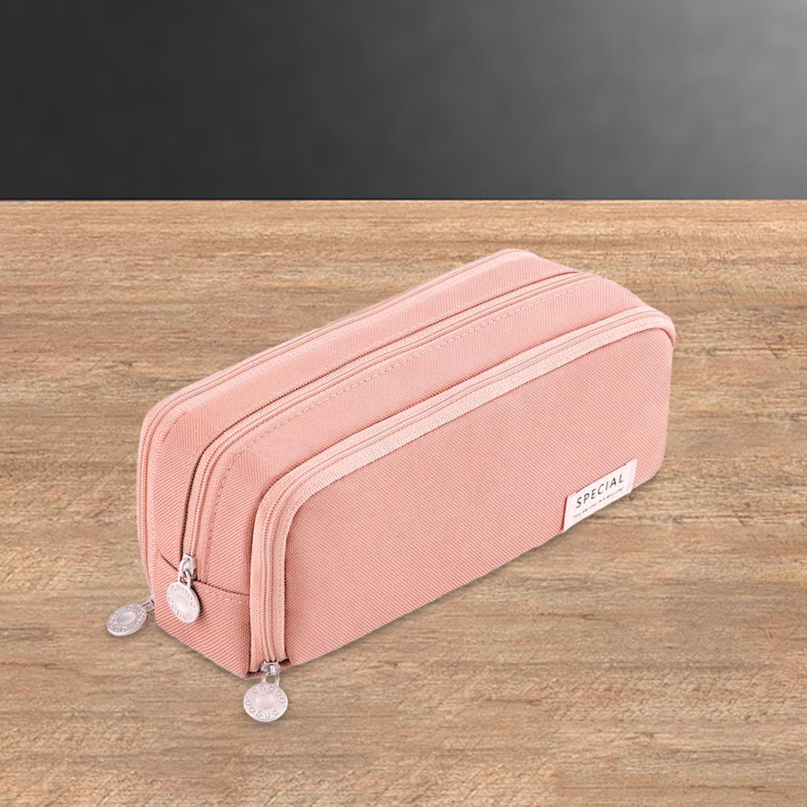 Pen Pouch Children Storage Portable School Kids Pencil Case Gift Pink