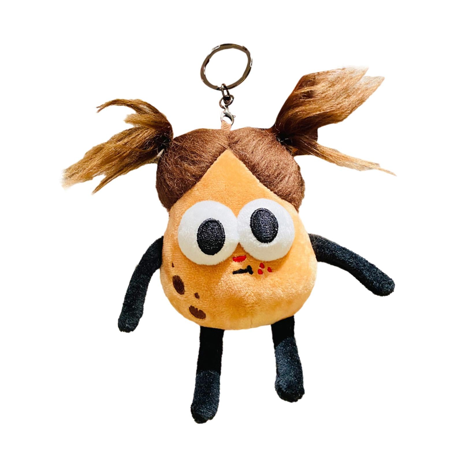 Plush Doll Keychain Stuffed Animal Key Pendant for Graduation Backpack Purse Style A