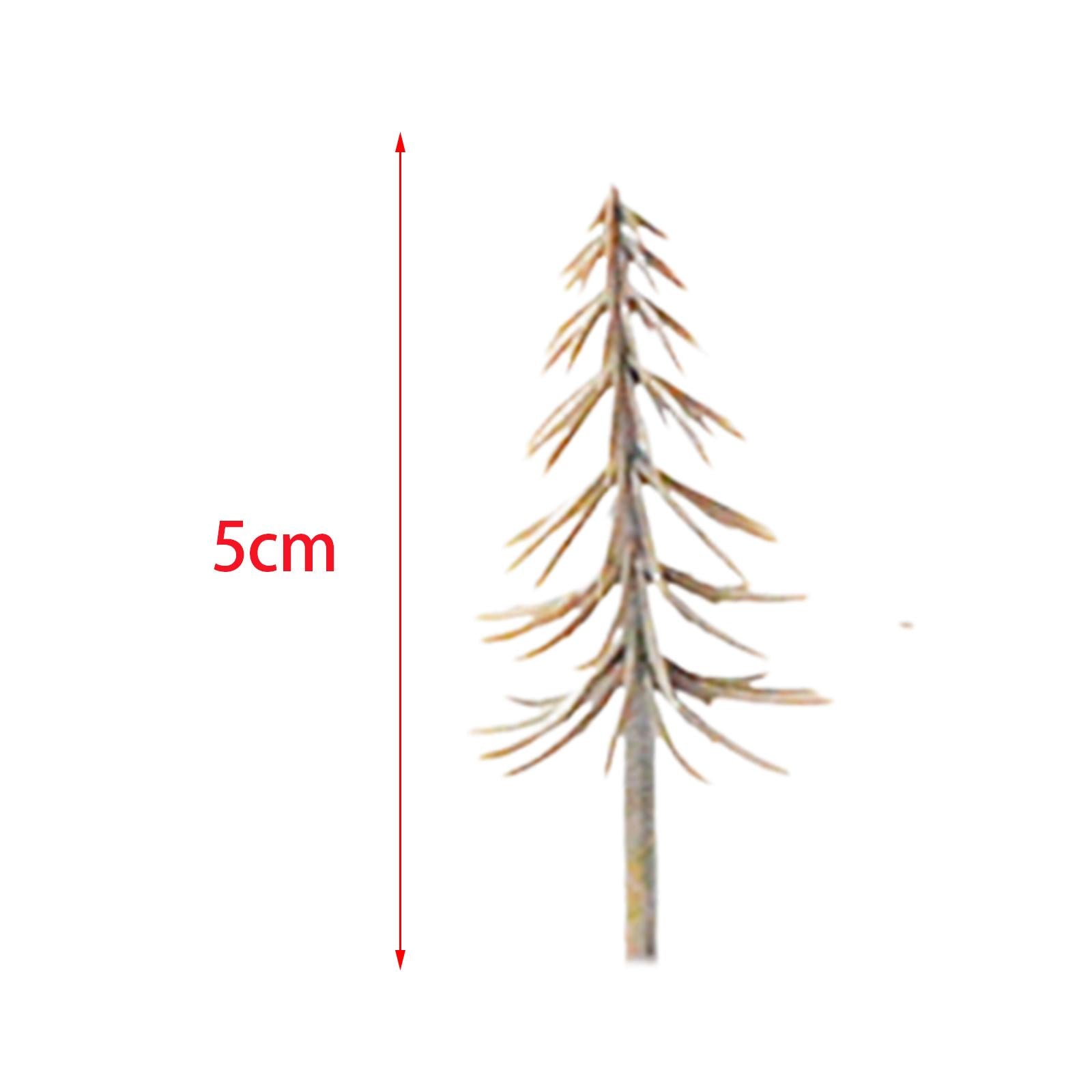 2x50 Pieces Model Snow Trees Layout for Building Model DIY Material Sand Table 5cm Height