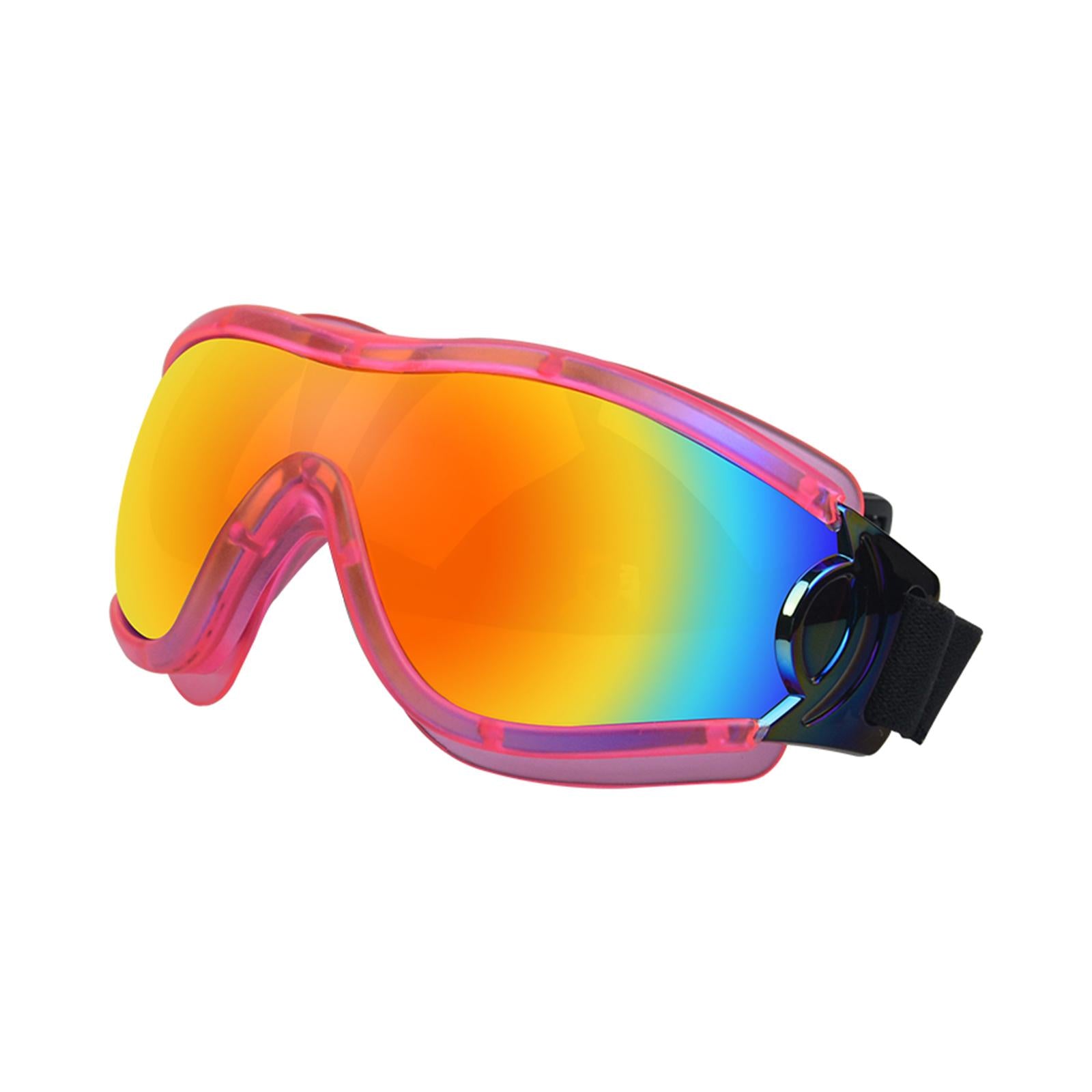 Dog Sunglasses Sun Protection for Medium Dog Windproof Dustproof Dog Goggles pink red
