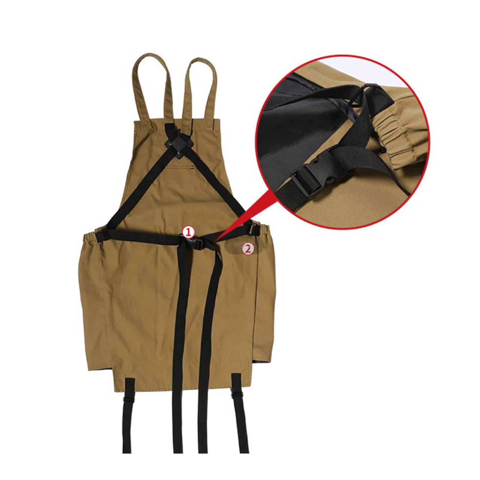 Garden Apron Tool Adjustable Straps Harvest Pouch for Garage Outdoor Orchard