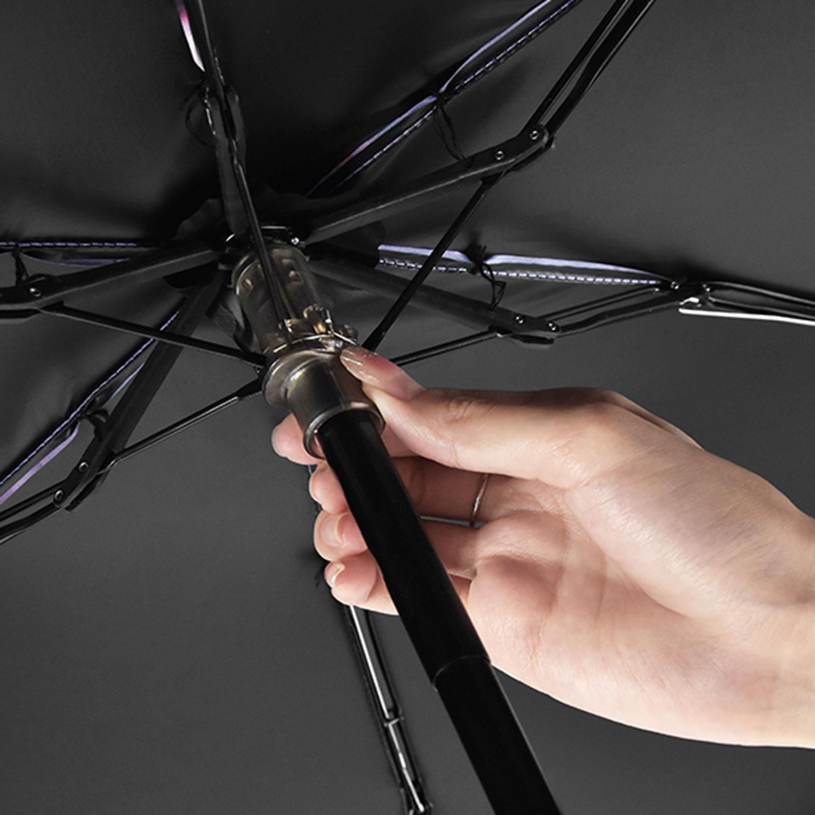 Mini Umbrella Creative Waterproof Rain Umbrella for Backpacking Outdoor Travel Deep gray