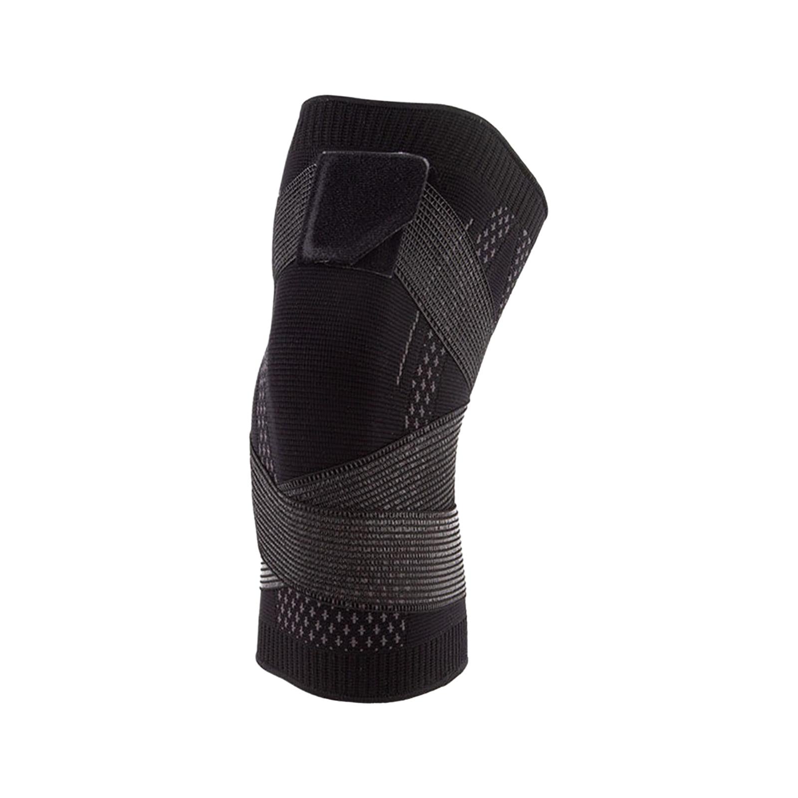 Knee Pad Adjustable with Straps Elastic Knee Brace for Running Sports XXL