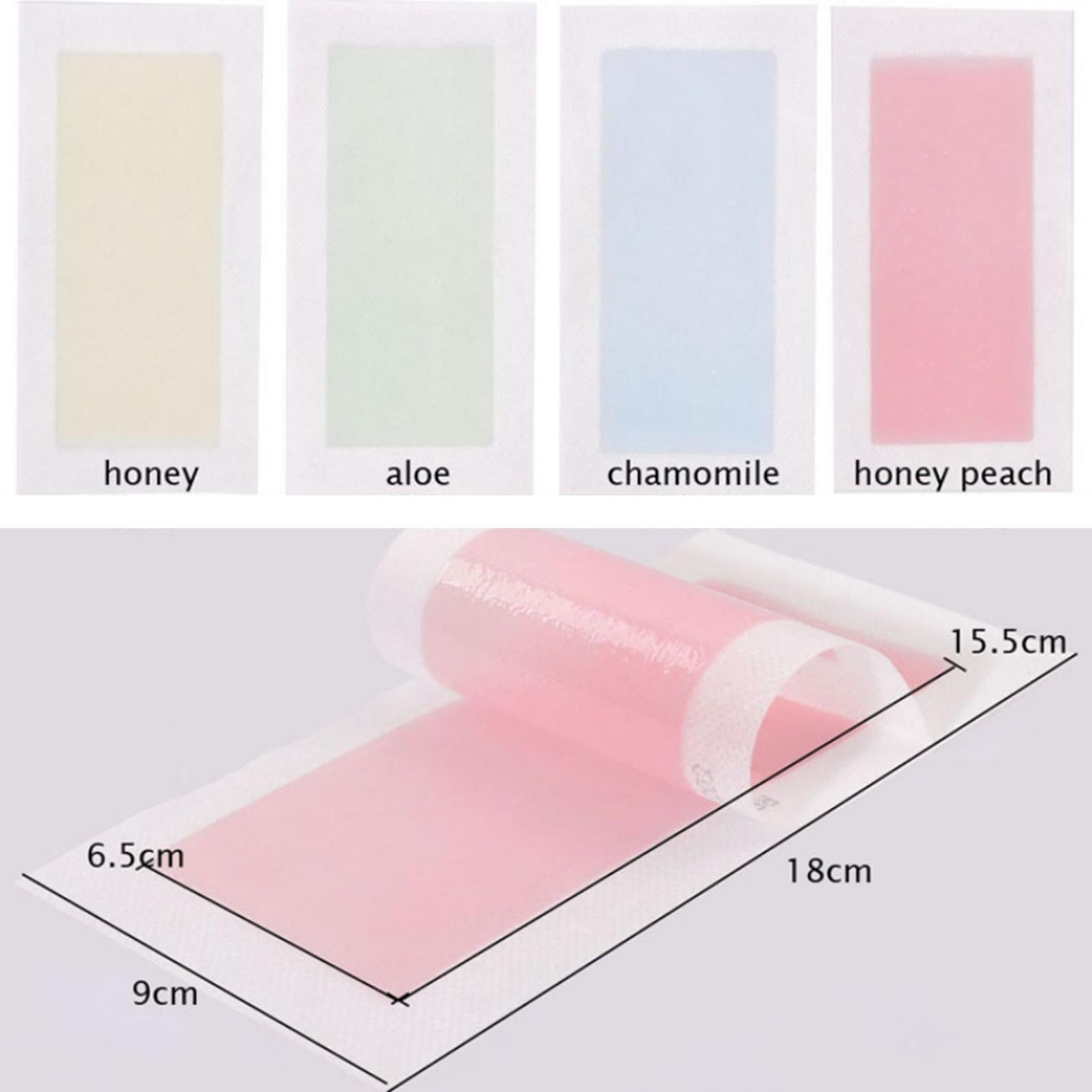 20x Wax Strips Disposable All Skin Types Gentle for Legs Underarms Arms pink