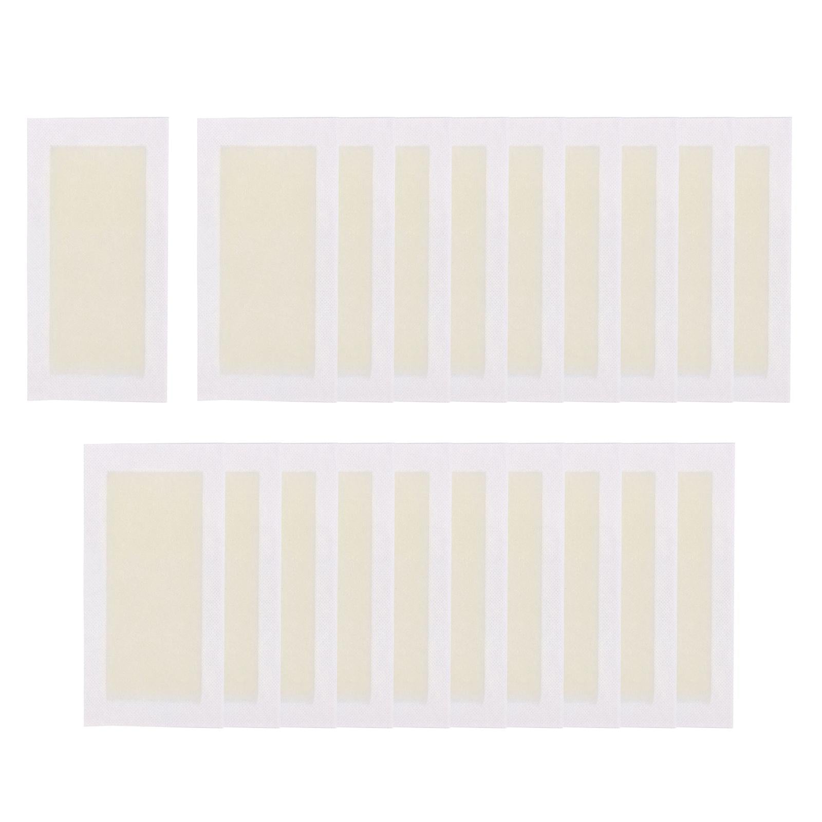 4x20x Wax Strips Disposable All Skin Types Gentle for Legs Underarms Arms yellow