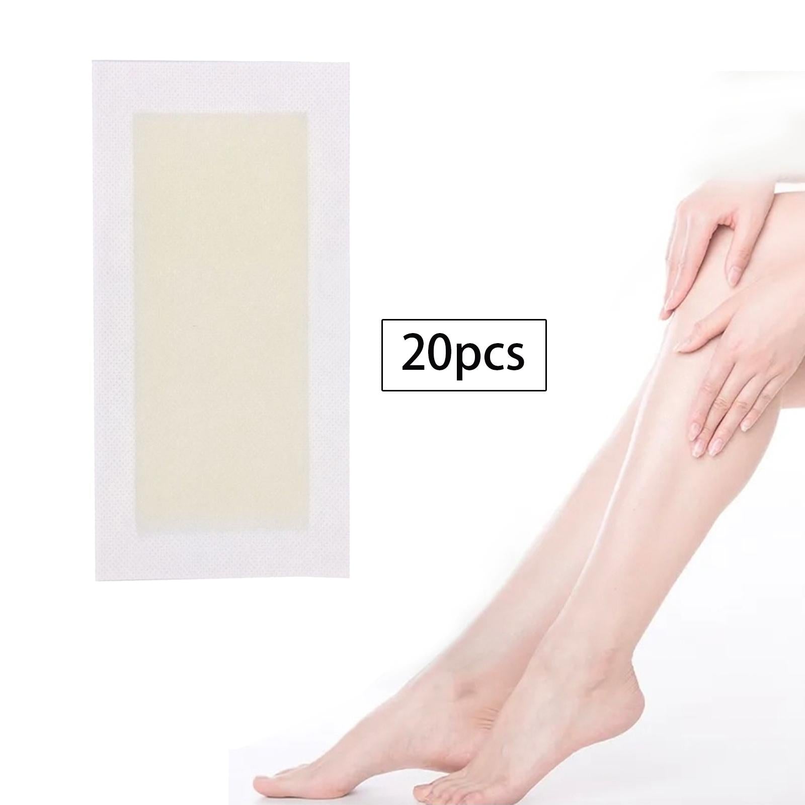 2x20x Wax Strips Disposable All Skin Types Gentle for Legs Underarms Arms yellow