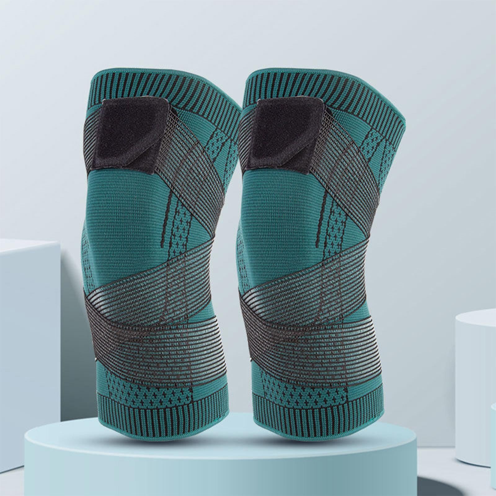 Nylon Knee Pad Leg Sleeve Guard Elastic Durable for Running Workout Football XL
