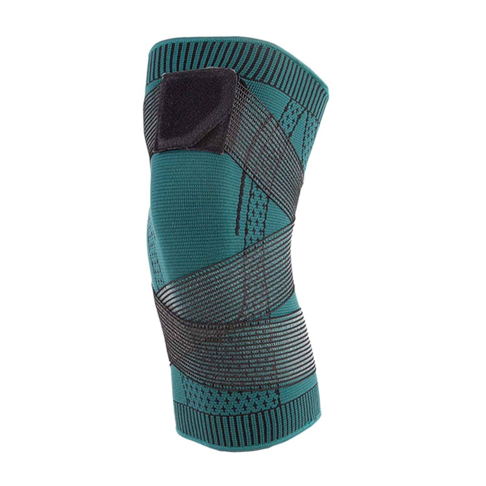 Nylon Knee Pad Leg Sleeve Guard Elastic Durable for Running Workout Football XL