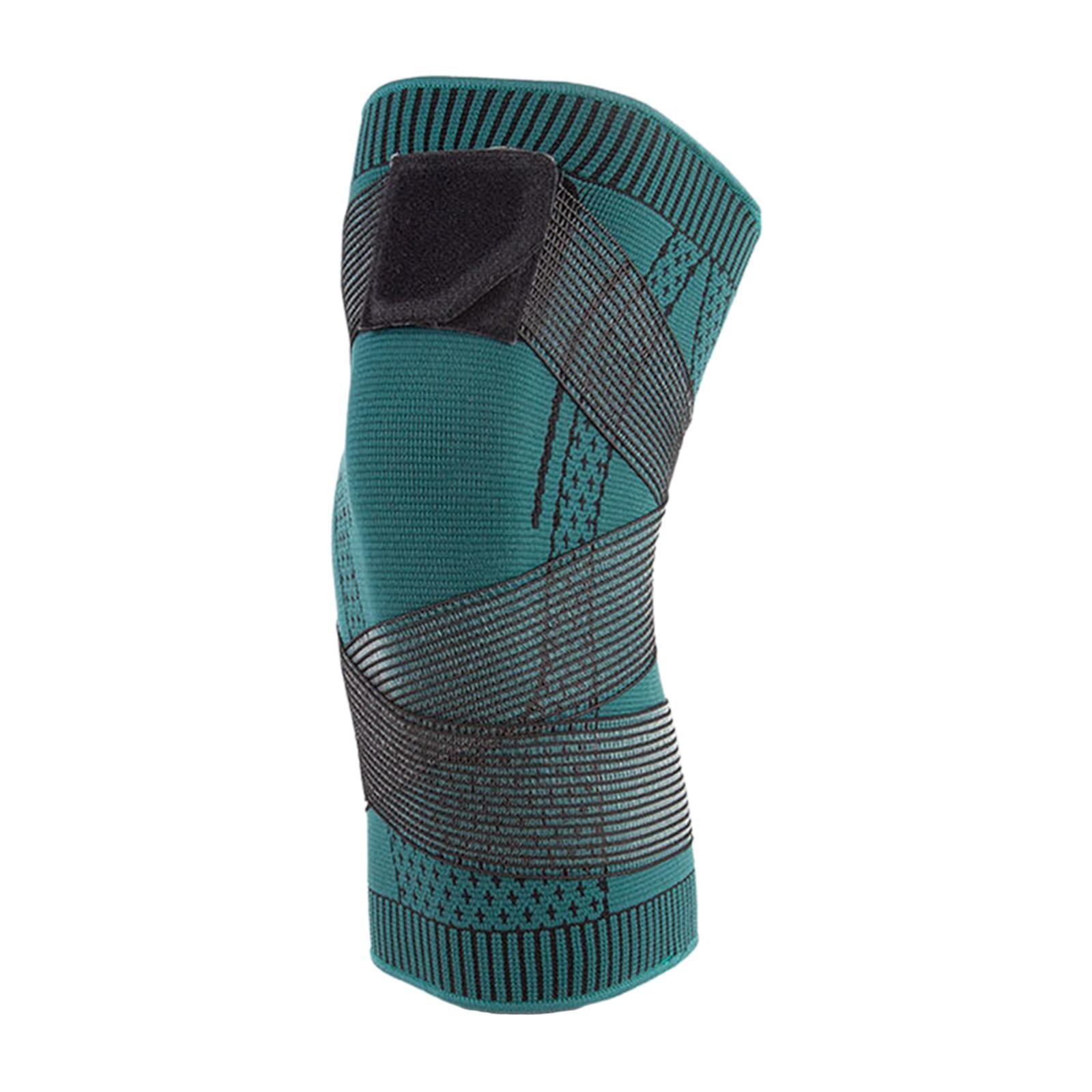 Nylon Knee Pad Leg Sleeve Guard Elastic Durable for Running Workout Football XL