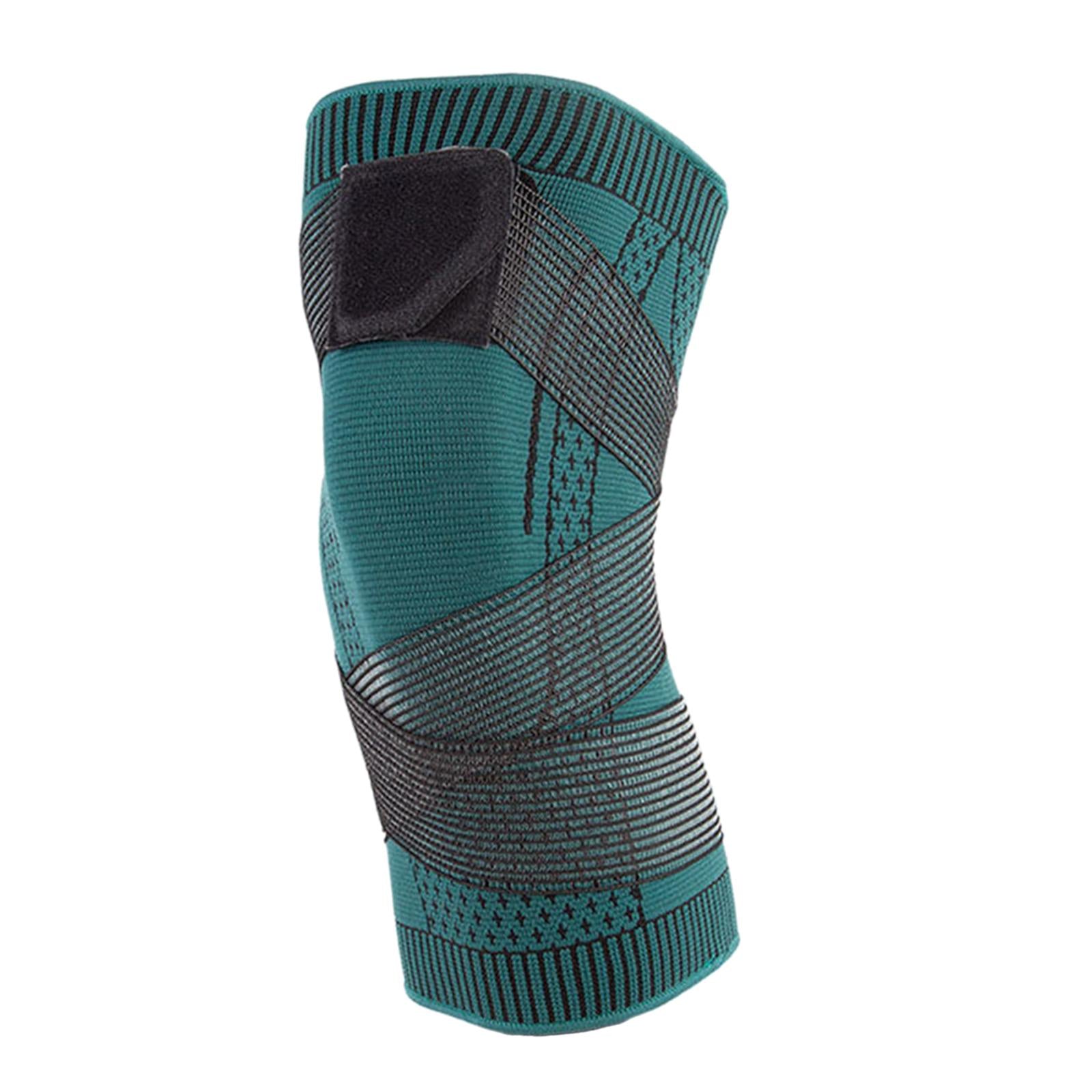 Nylon Knee Pad Leg Sleeve Guard Elastic Durable for Running Workout Football XL