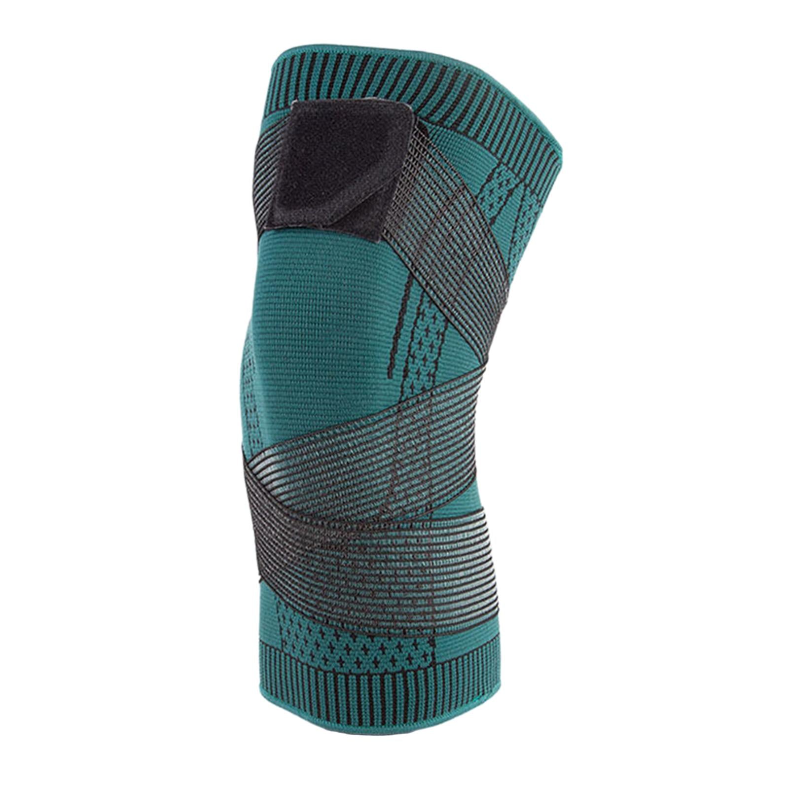 Nylon Knee Pad Leg Sleeve Guard Elastic Durable for Running Workout Football XL