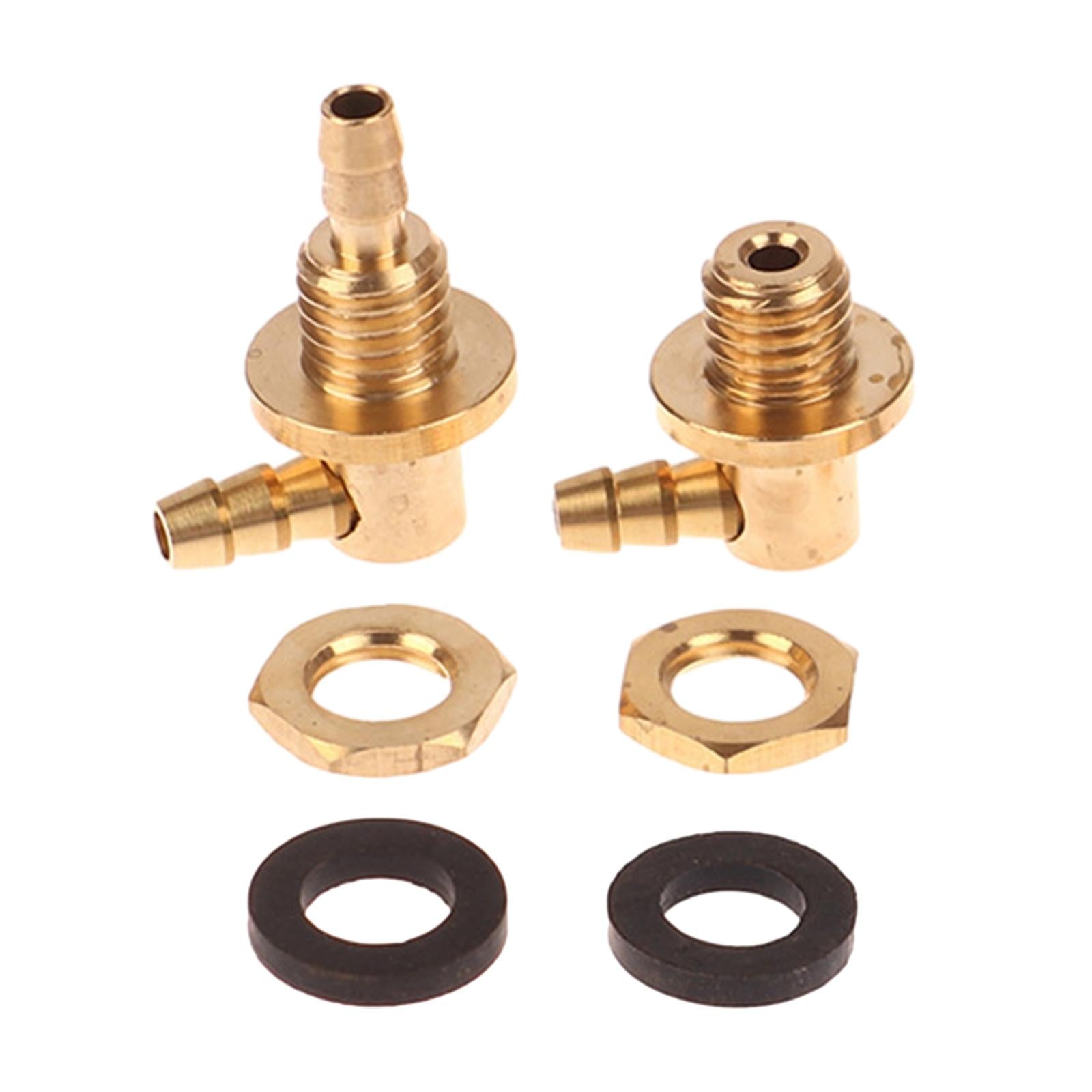 RC Plane Metal Fuel Inlet Rustproof Parts and Exhaust Nozzle for Kids Adults