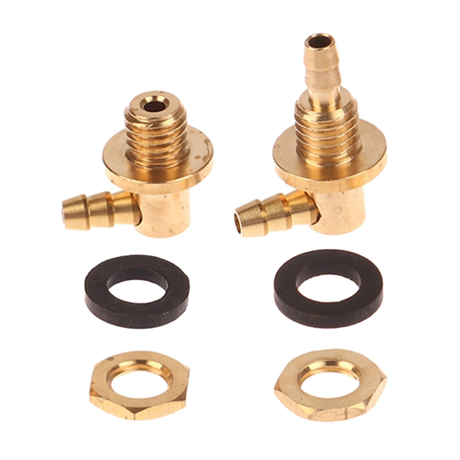 RC Plane Metal Fuel Inlet Rustproof Parts and Exhaust Nozzle for Kids Adults