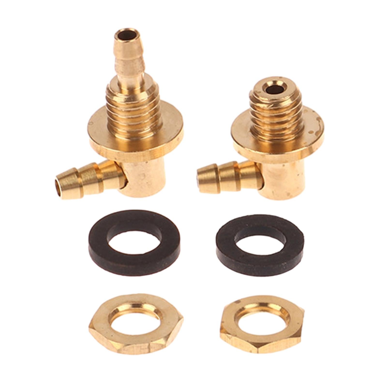 RC Plane Metal Fuel Inlet Rustproof Parts and Exhaust Nozzle for Kids Adults