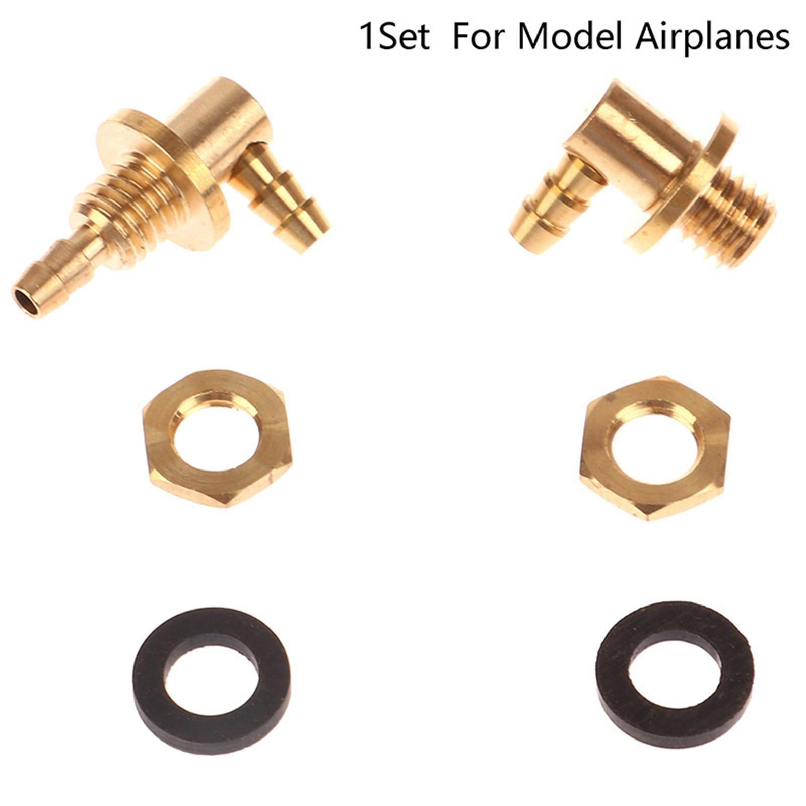 RC Plane Metal Fuel Inlet Rustproof Parts and Exhaust Nozzle for Kids Adults