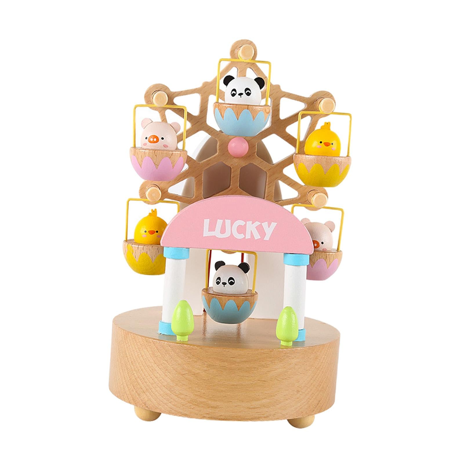 Wind up Musical Box Compact Home Bedroom Decor Play Melody Cute for Wife Girl Family