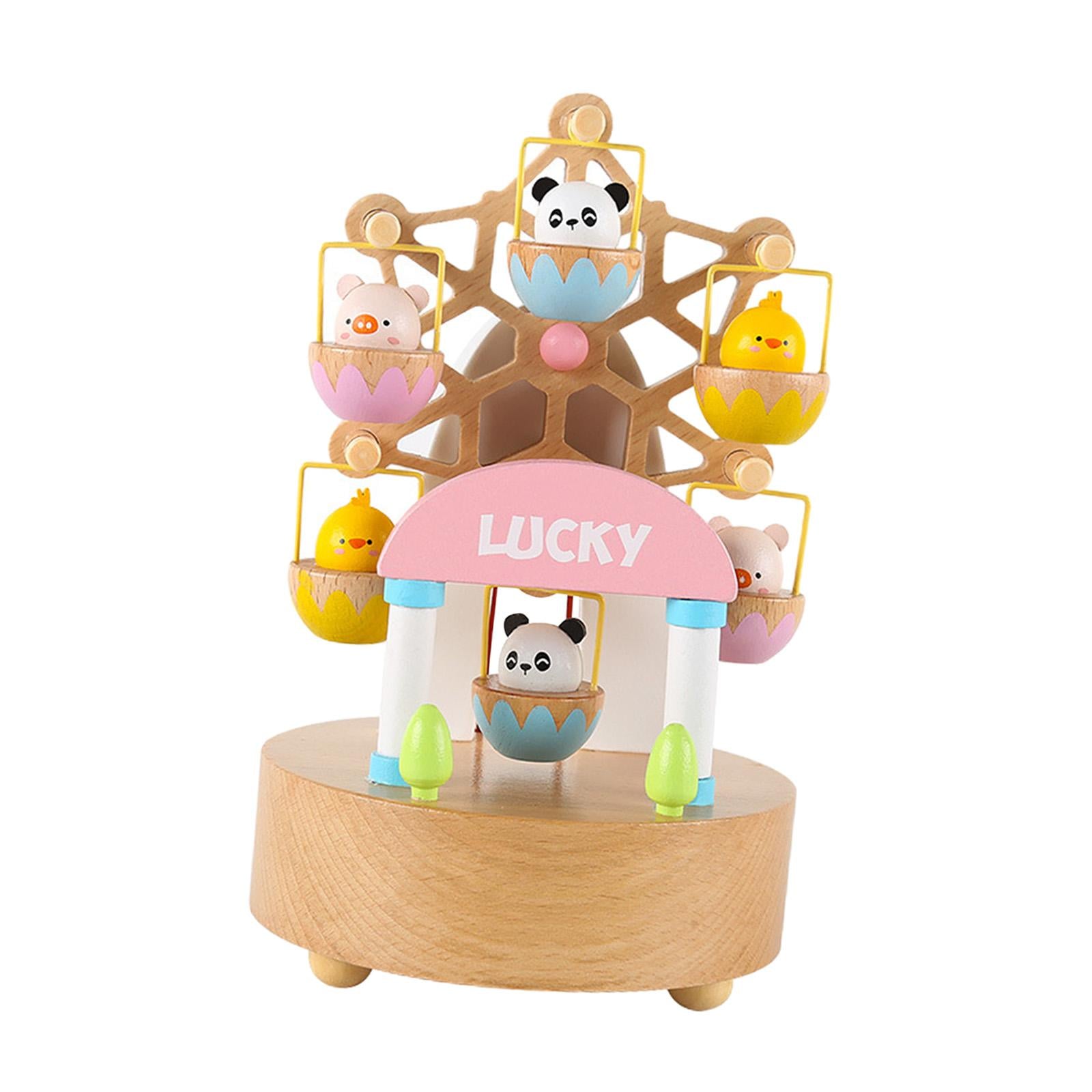 Wind up Musical Box Compact Home Bedroom Decor Play Melody Cute for Wife Girl Family