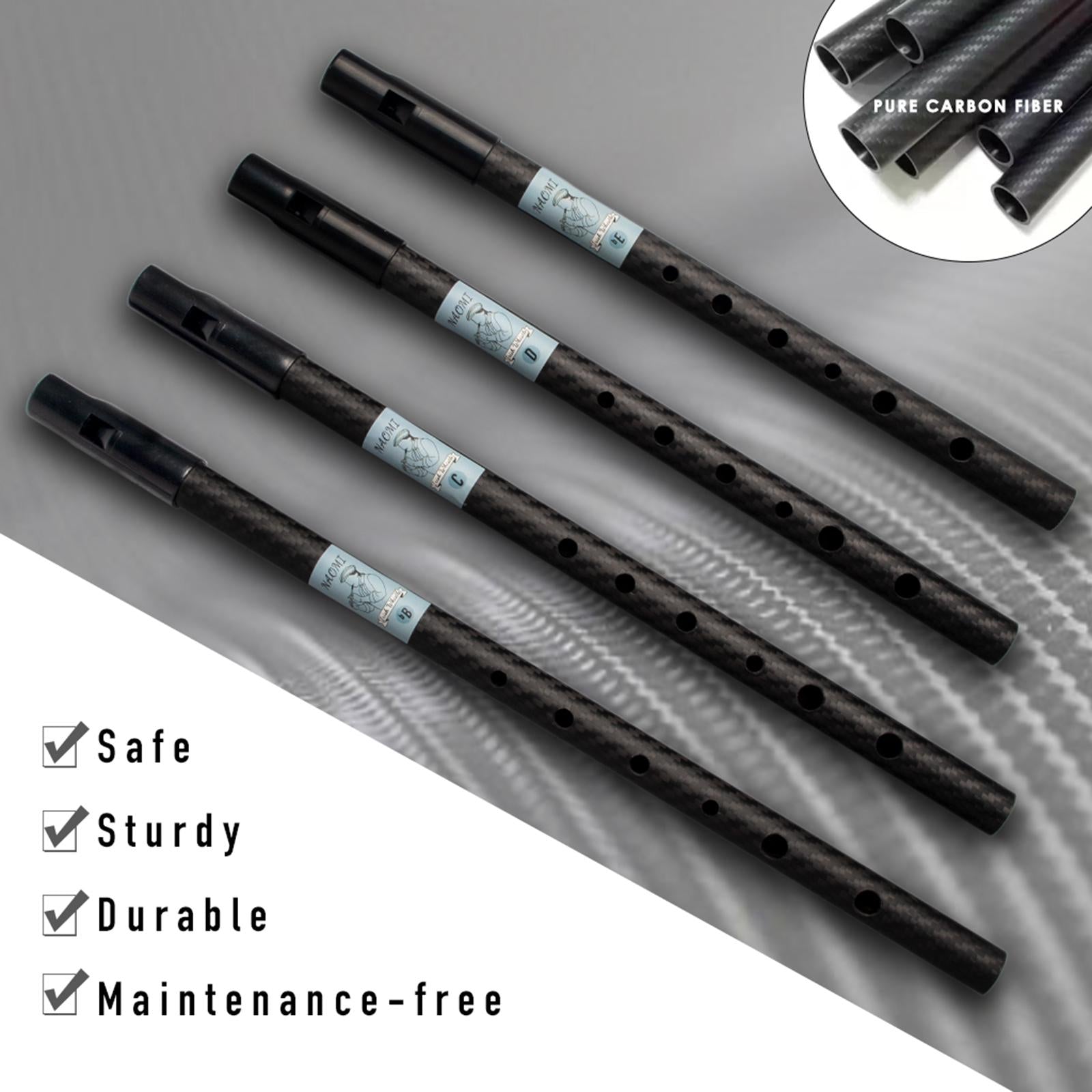 Whistle Music Instrument 6 Hole Portable for Beginners Kids Party Gift
