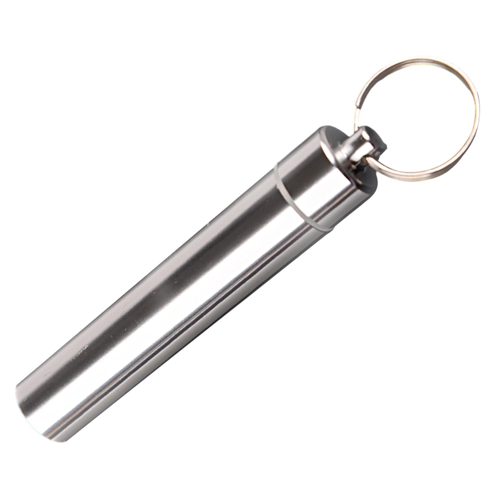 4xPortable Pill Case Keychain Travel Pill Containers for Camping Picnic Office