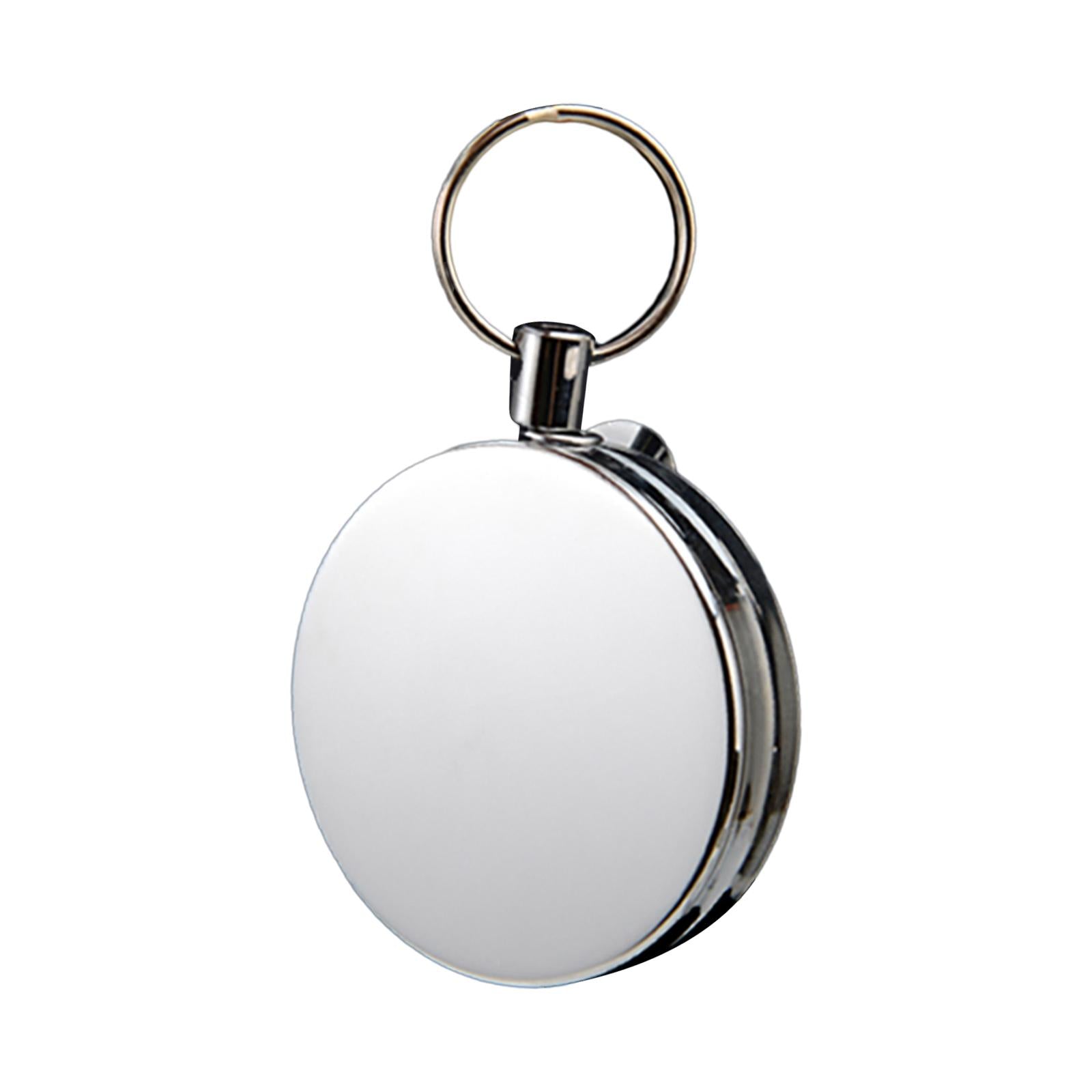 4xRetractable Key Chain Alloy Key Chain Reel Clip Students Heavy Duty Portable