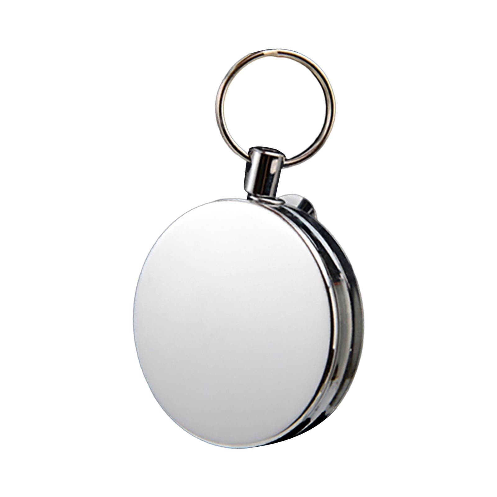 2xRetractable Key Chain Alloy Key Chain Reel Clip Students Heavy Duty Portable
