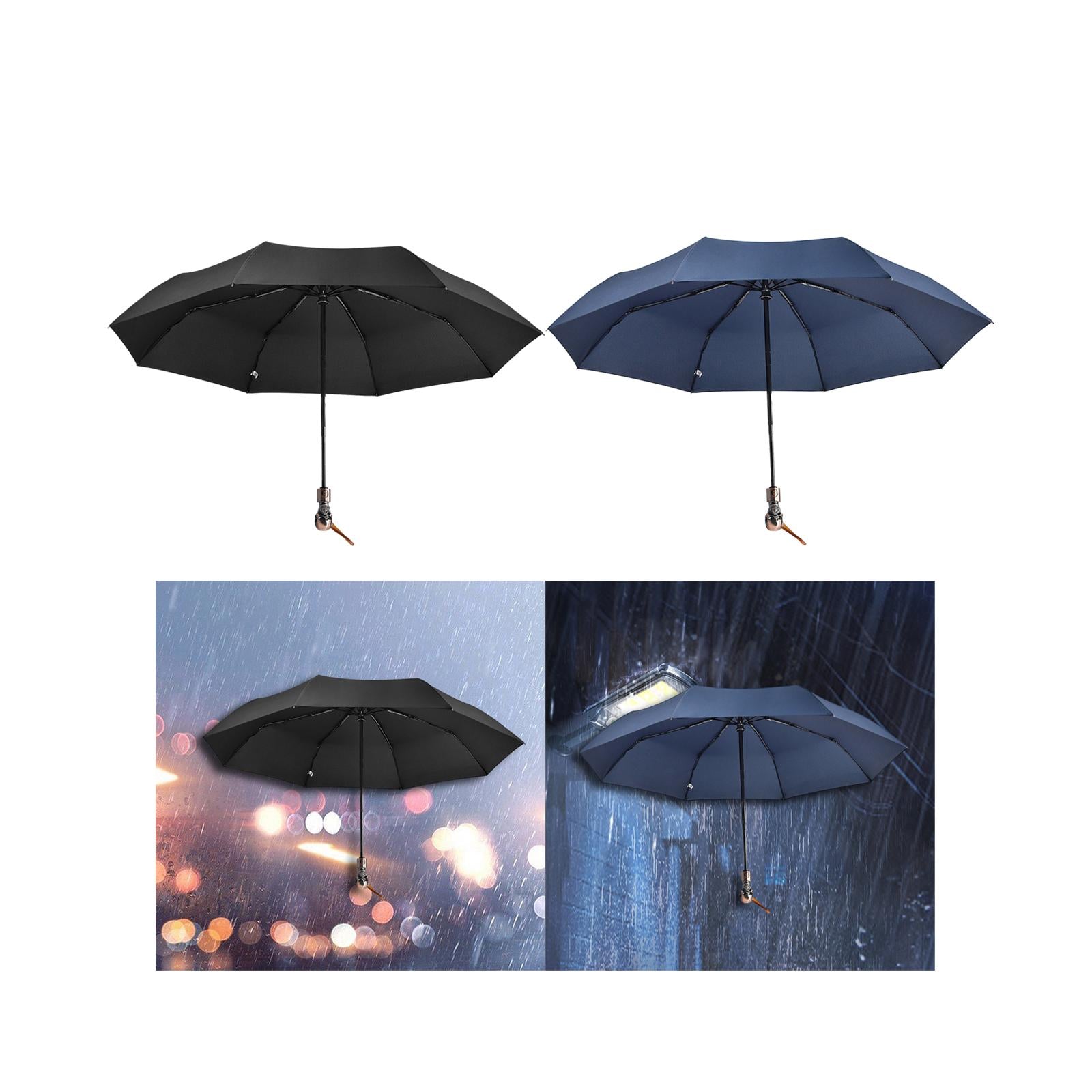 Skull Folding Umbrella Umbrella for Sun Rain for Summer Beach Travel Outdoor black