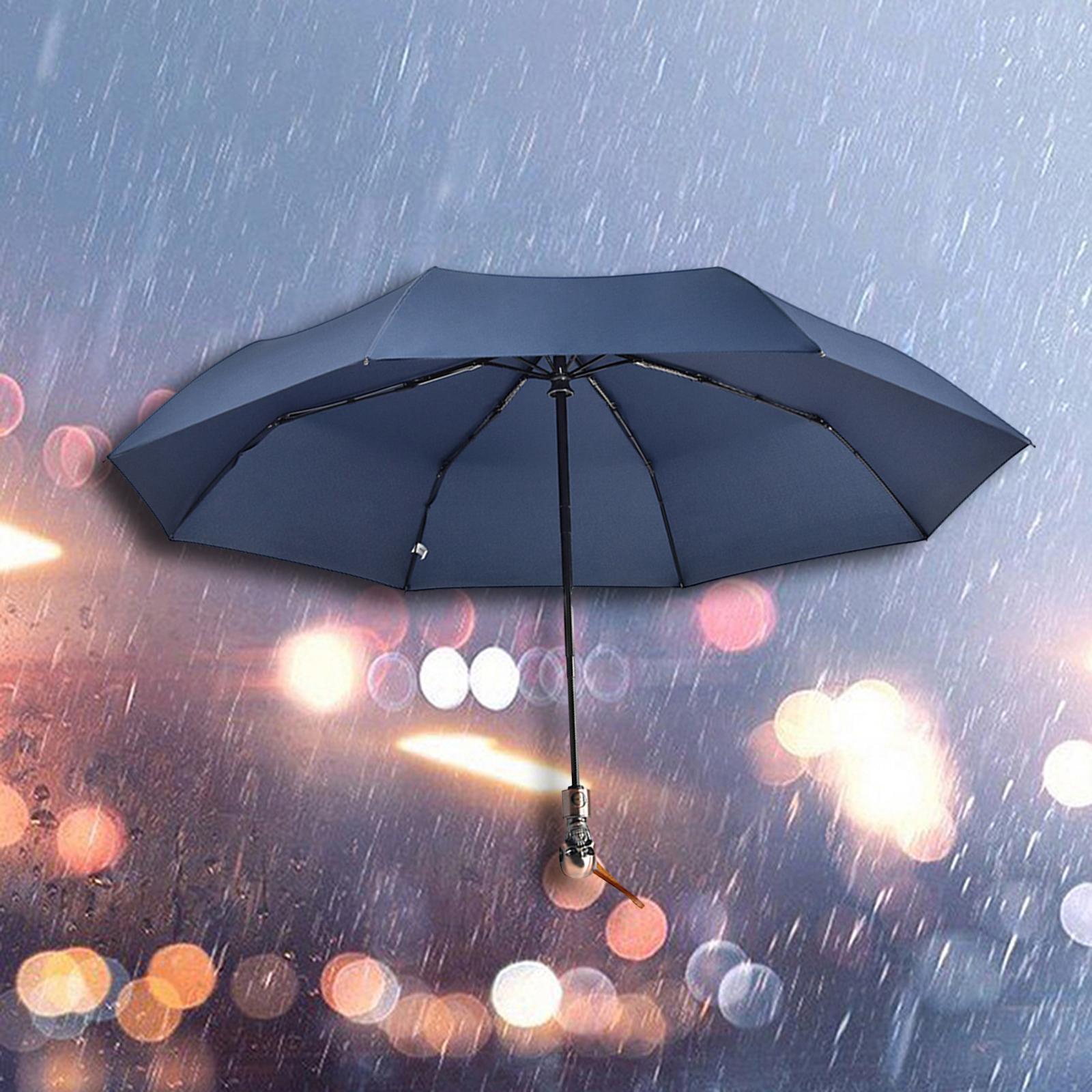 Skull Folding Umbrella Umbrella for Sun Rain for Summer Beach Travel Outdoor blue