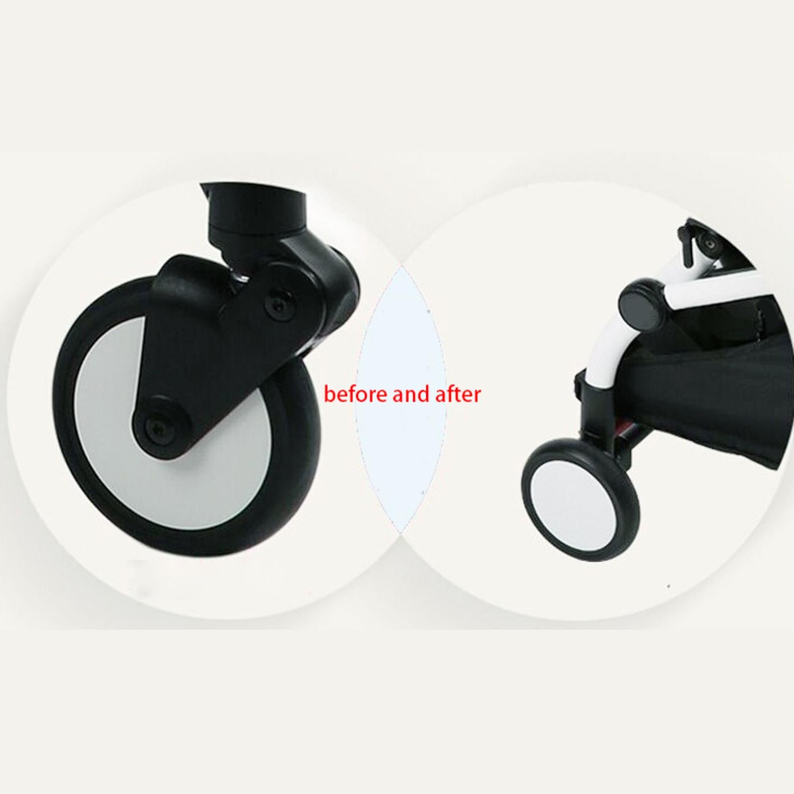 2xStroller Wheel Tire Kids Carriage Replacement Upgrade Parts Accessories Pram 5 inch Anti slip