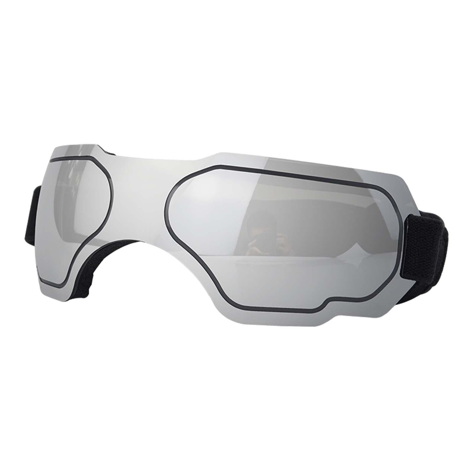 Dog Sunglasses Windproof AntiFog for Small to Medium Breed Dog Puppy Glasses silver