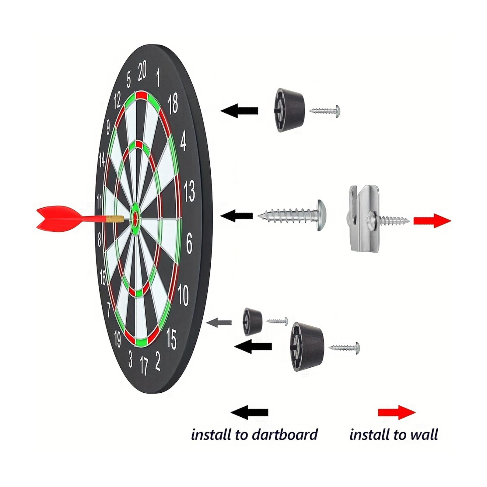 2xDart Mounting Kits Replacement Easy to Install for Hanging Dart Wall Bracket Style B