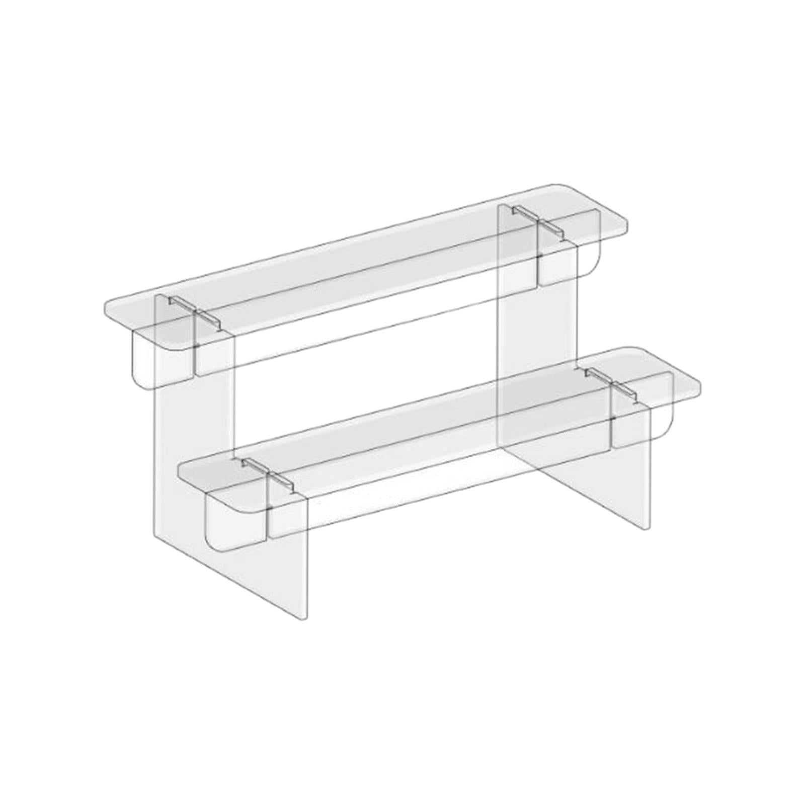 Acrylic Shelf Display Shelves Dessert Cake Stand for Cosmetic Dessert Figure 2 Tier