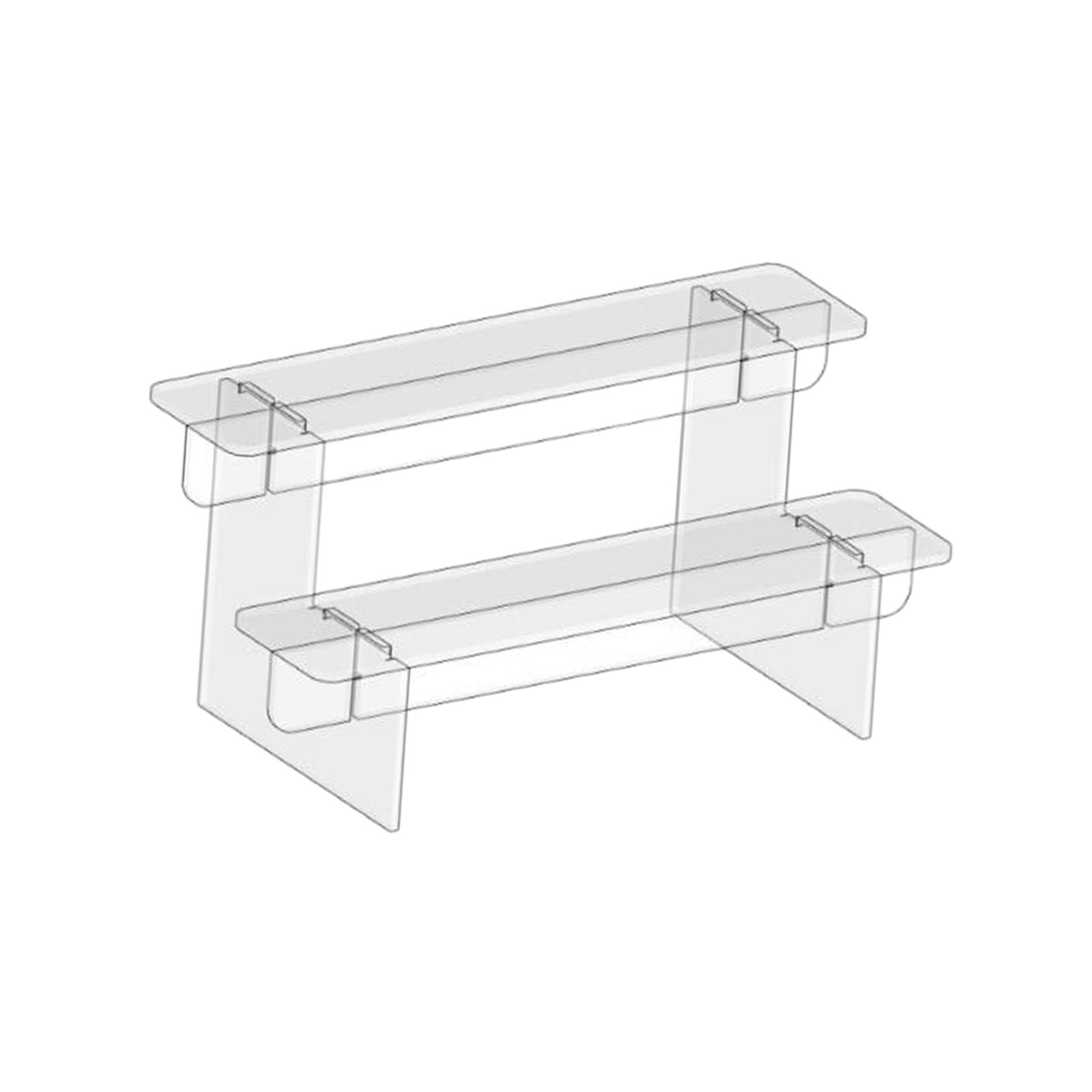Acrylic Shelf Display Shelves Dessert Cake Stand for Cosmetic Dessert Figure 2 Tier