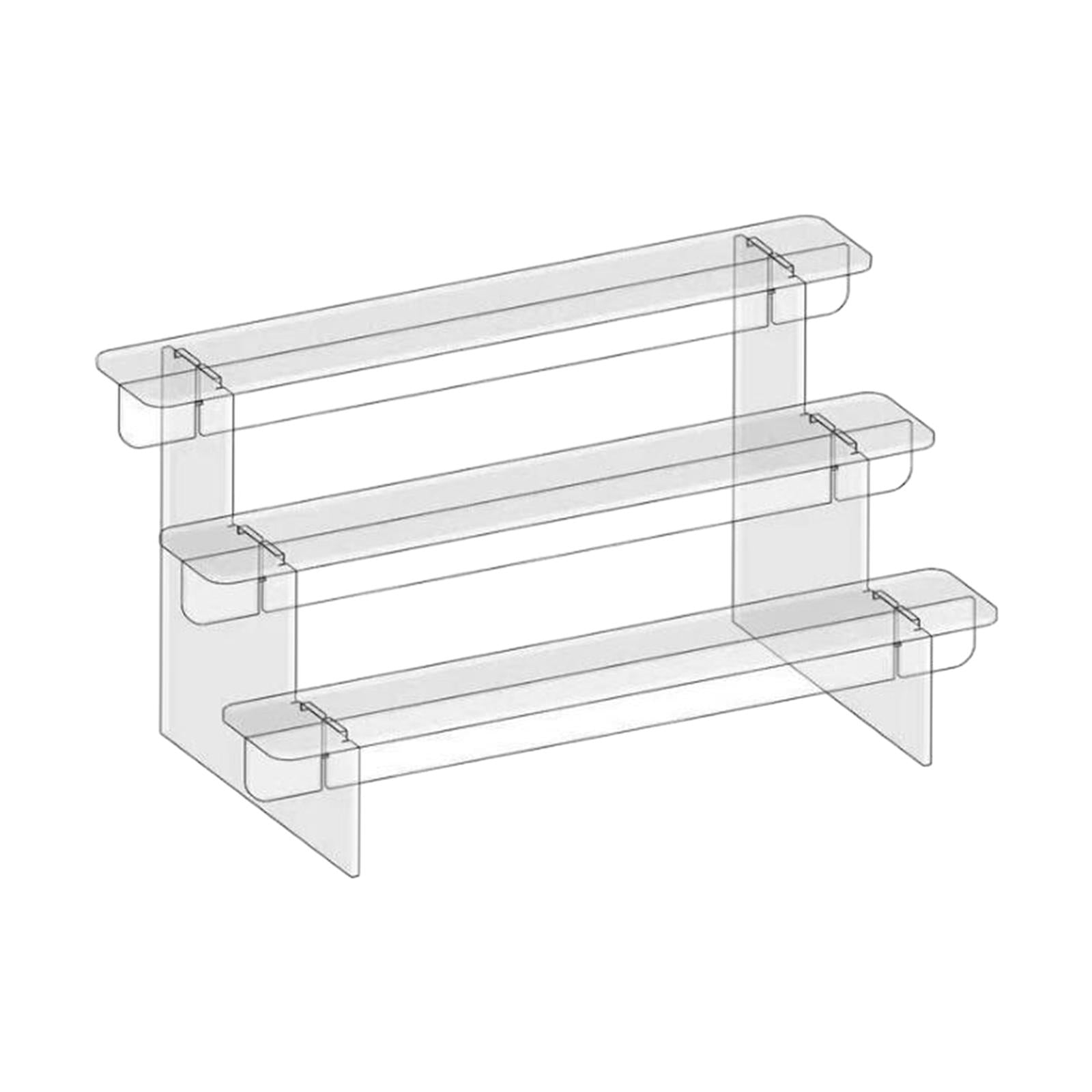 Acrylic Shelf Display Shelves Dessert Cake Stand for Cosmetic Dessert Figure 3 Tier
