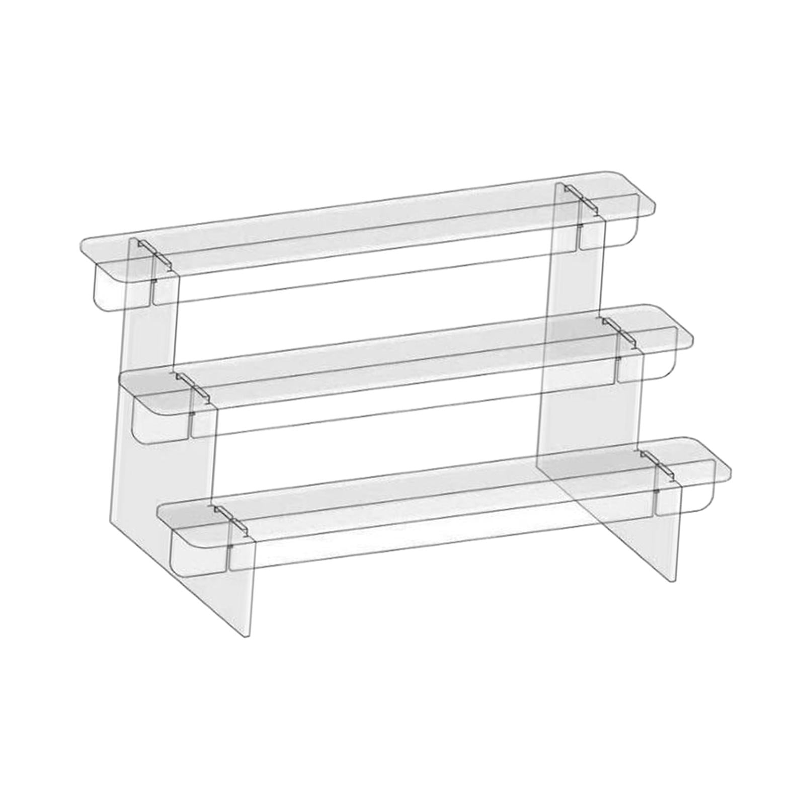 Acrylic Shelf Display Shelves Dessert Cake Stand for Cosmetic Dessert Figure 3 Tier