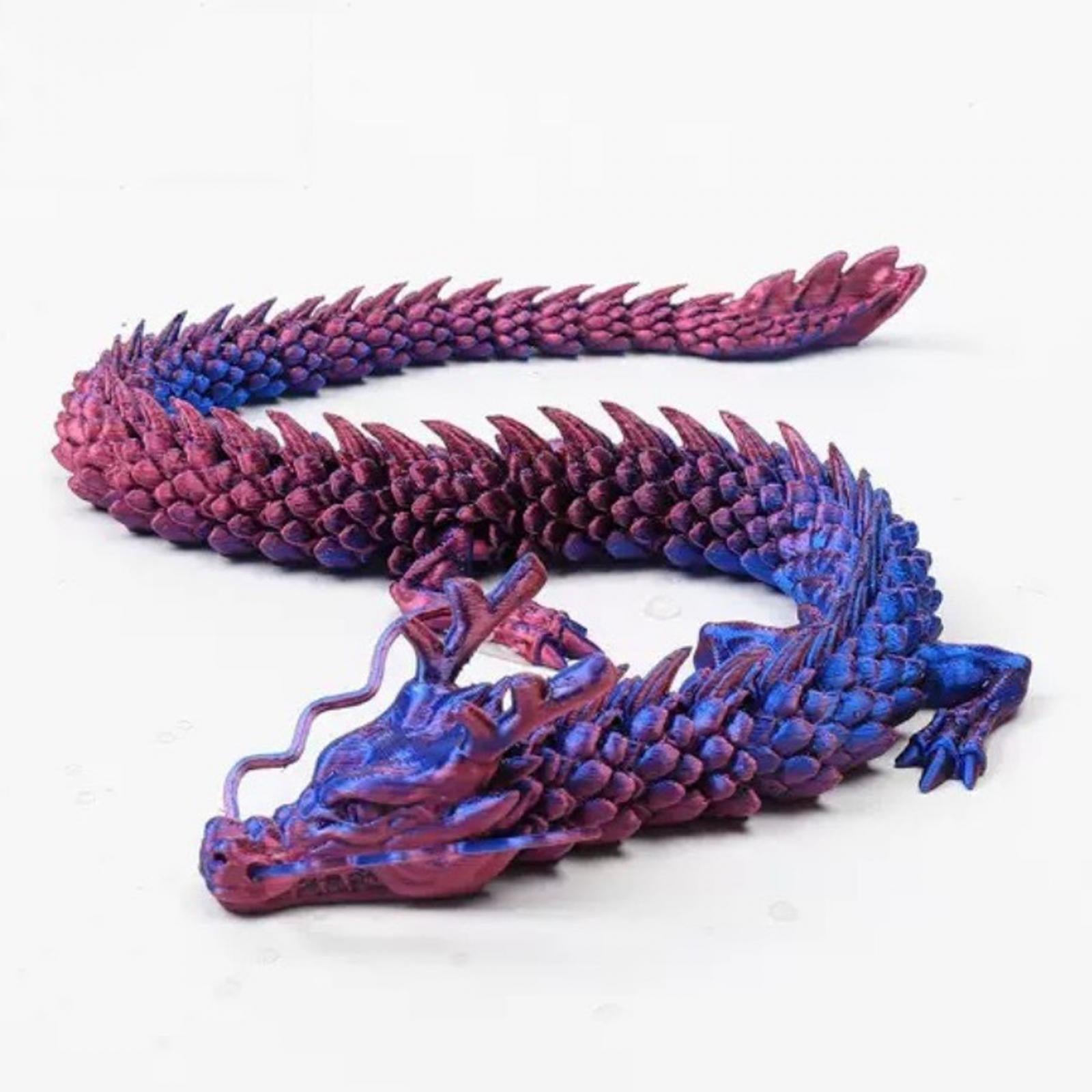 Dragon Figurine Model Movable Poseable Joints for Car Guest Room Living Room 45cm