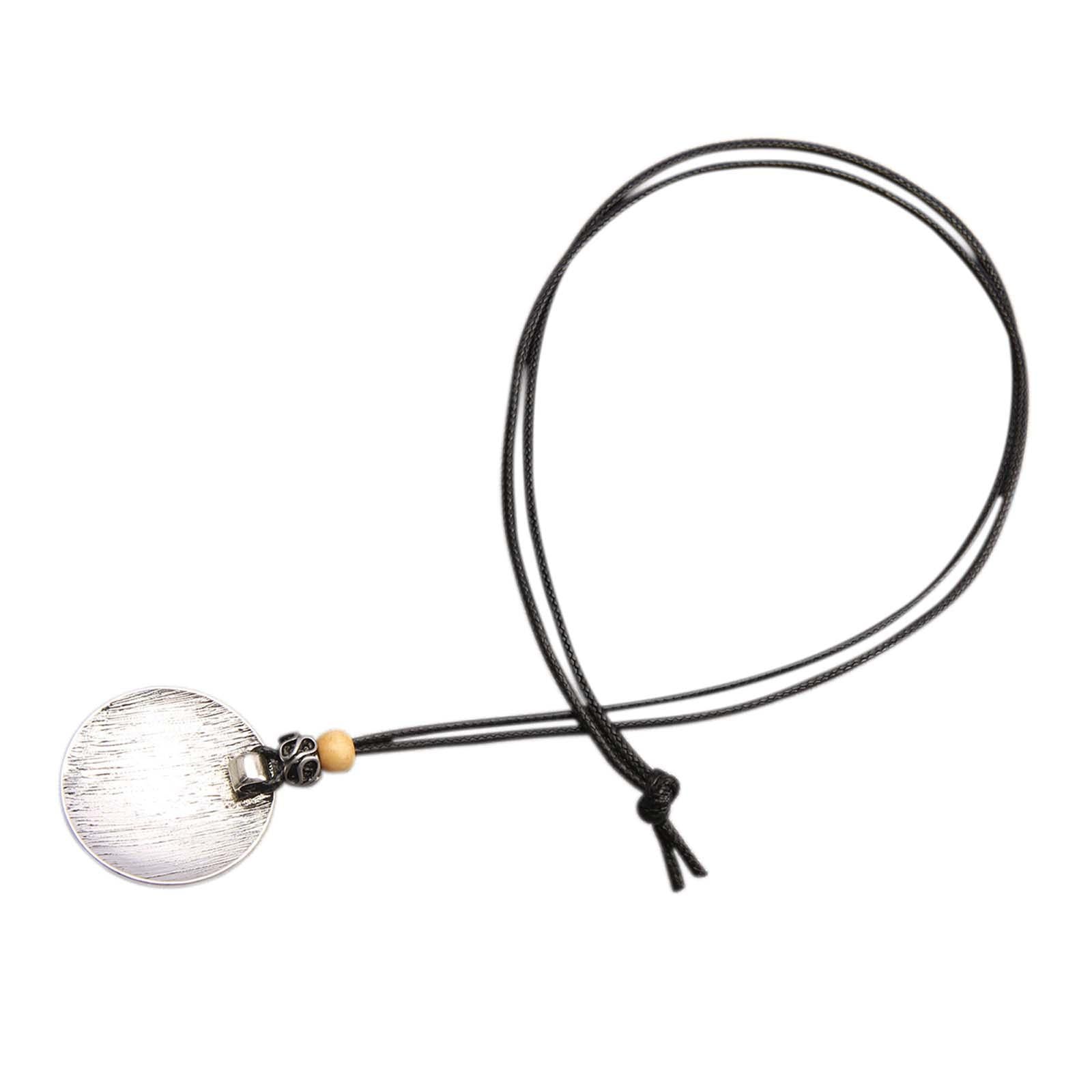 Pendant Necklace Retro Thread Polka Dots Necklace for Valentine's Day Bridal