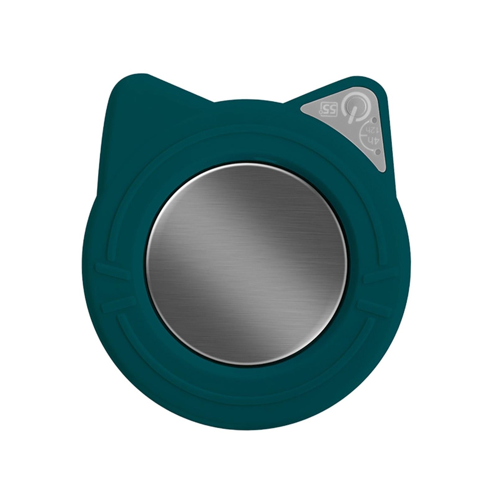 USB Warmer Coaster Button Cup Warmer for Travel Milk Tea Water Hot Chocolate green