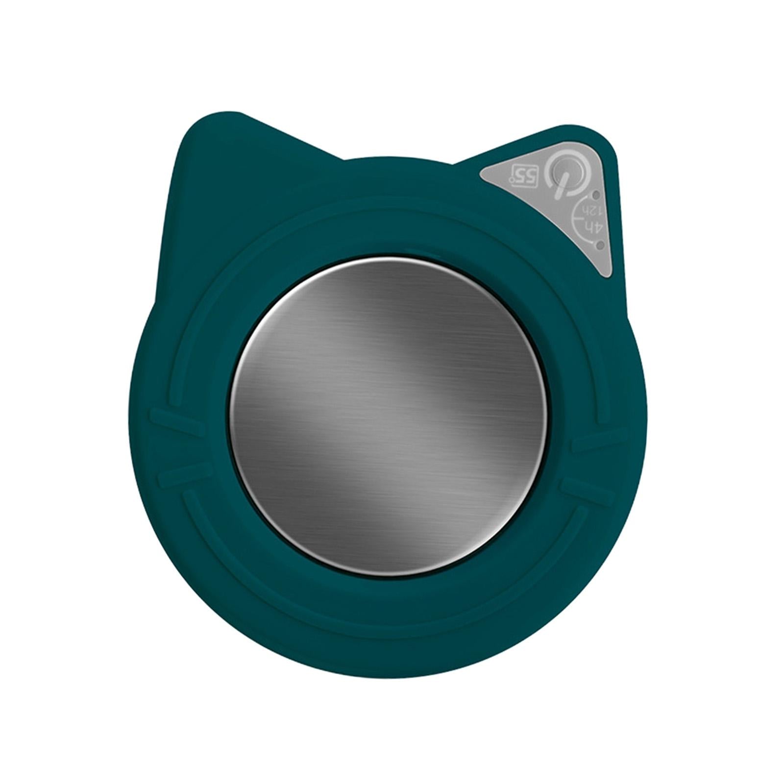 USB Warmer Coaster Button Cup Warmer for Travel Milk Tea Water Hot Chocolate green