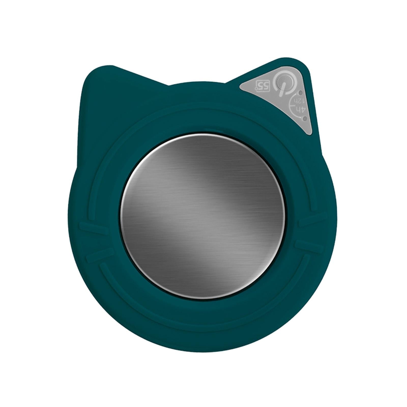 USB Warmer Coaster Button Cup Warmer for Travel Milk Tea Water Hot Chocolate green