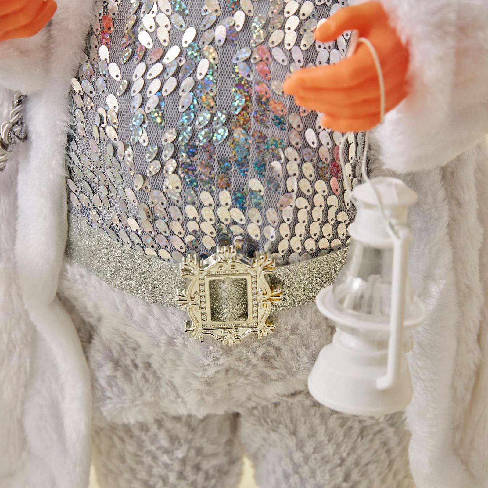 Santa Claus Figure Holiday Centerpiece Santa Claus Doll for Indoor Home Desk