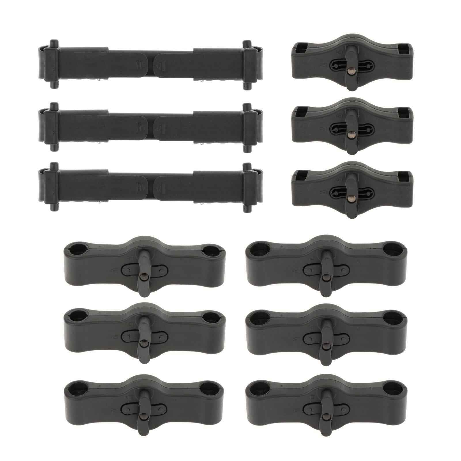 3 Pieces Twin Stroller Connector Safety Adjustable for Infant Cart Accessory Universal